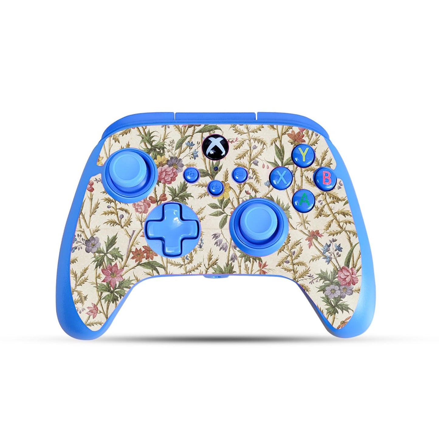 Glossy Glitter Gaming Skin Compatible With PowerA Xbox Series X|S Enhanced Wired Controller - Seaherb - fine 3M Vinyl Protective Wrap Decal Cover - Easy To Apply | Crafted in the USA by MightySkins