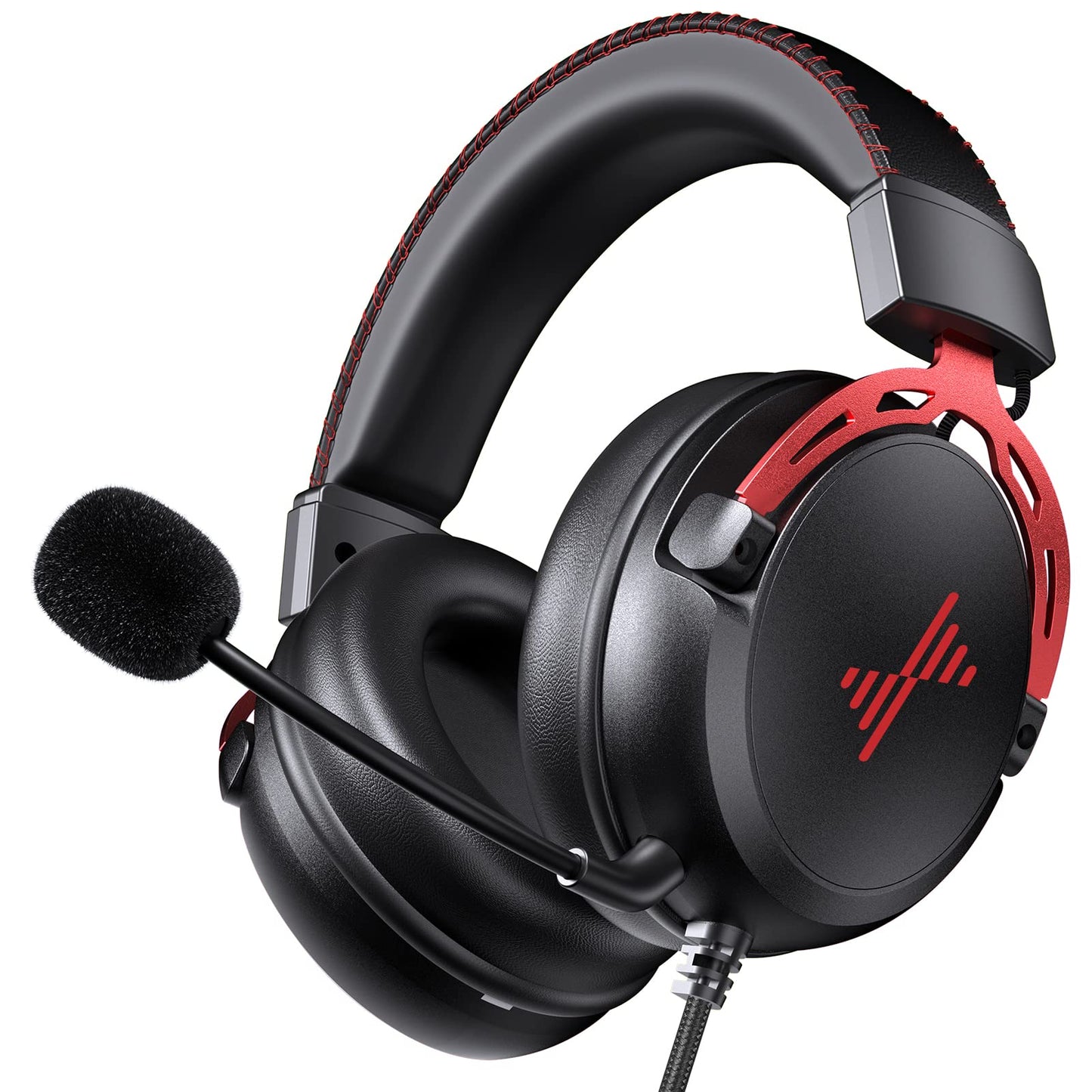 Gaming Headset for PS5 PS4 PC Gaming Headphones with Noise Cancelling Mic Wired Gamer Headsets for Computer Laptop Mac Nintendo NES Games