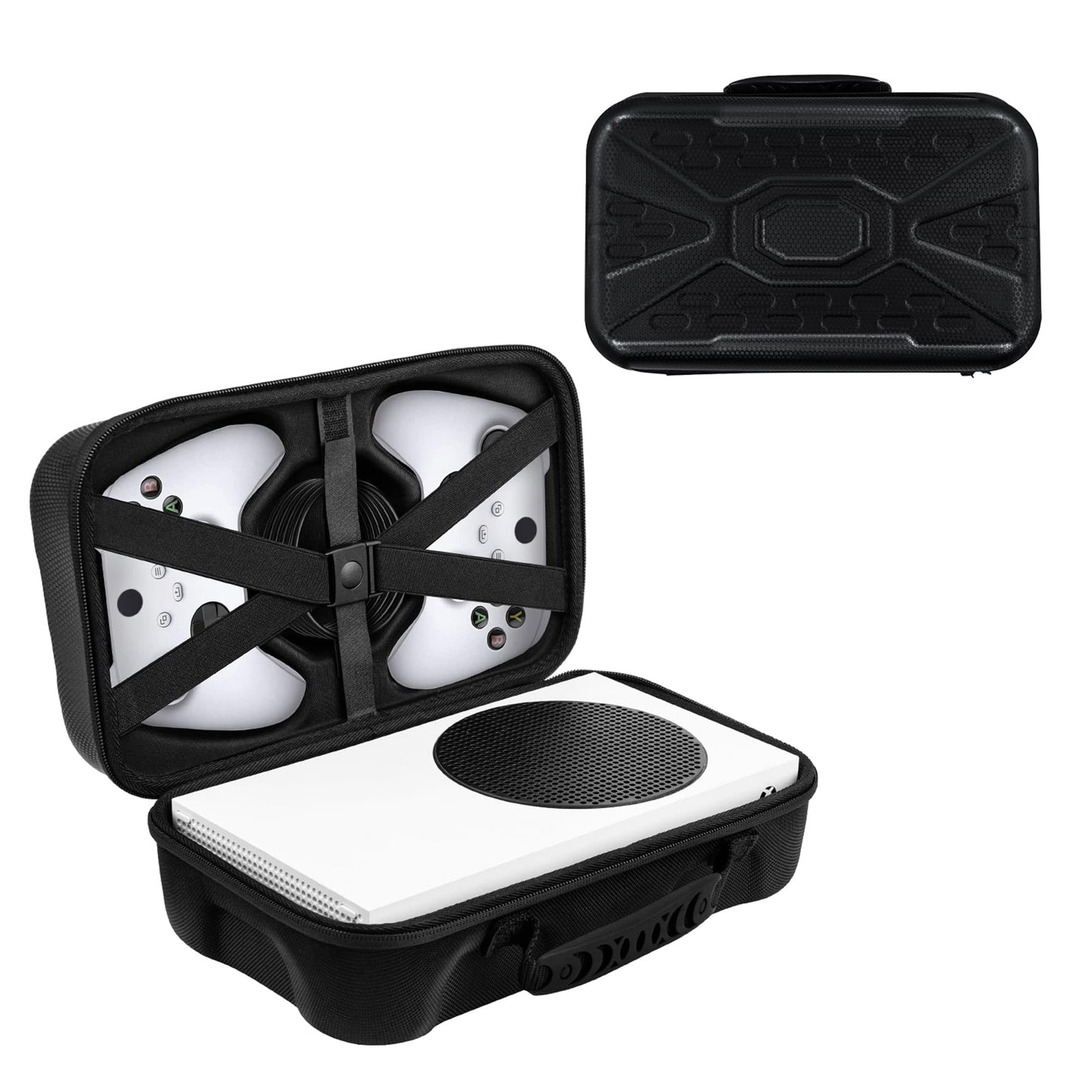 Mcbazel Hard Carrying Case for Xbox Series S Travel Case Storage Bag for Xbox Series S Console Wireless Controller & Gaming Accessories - Black