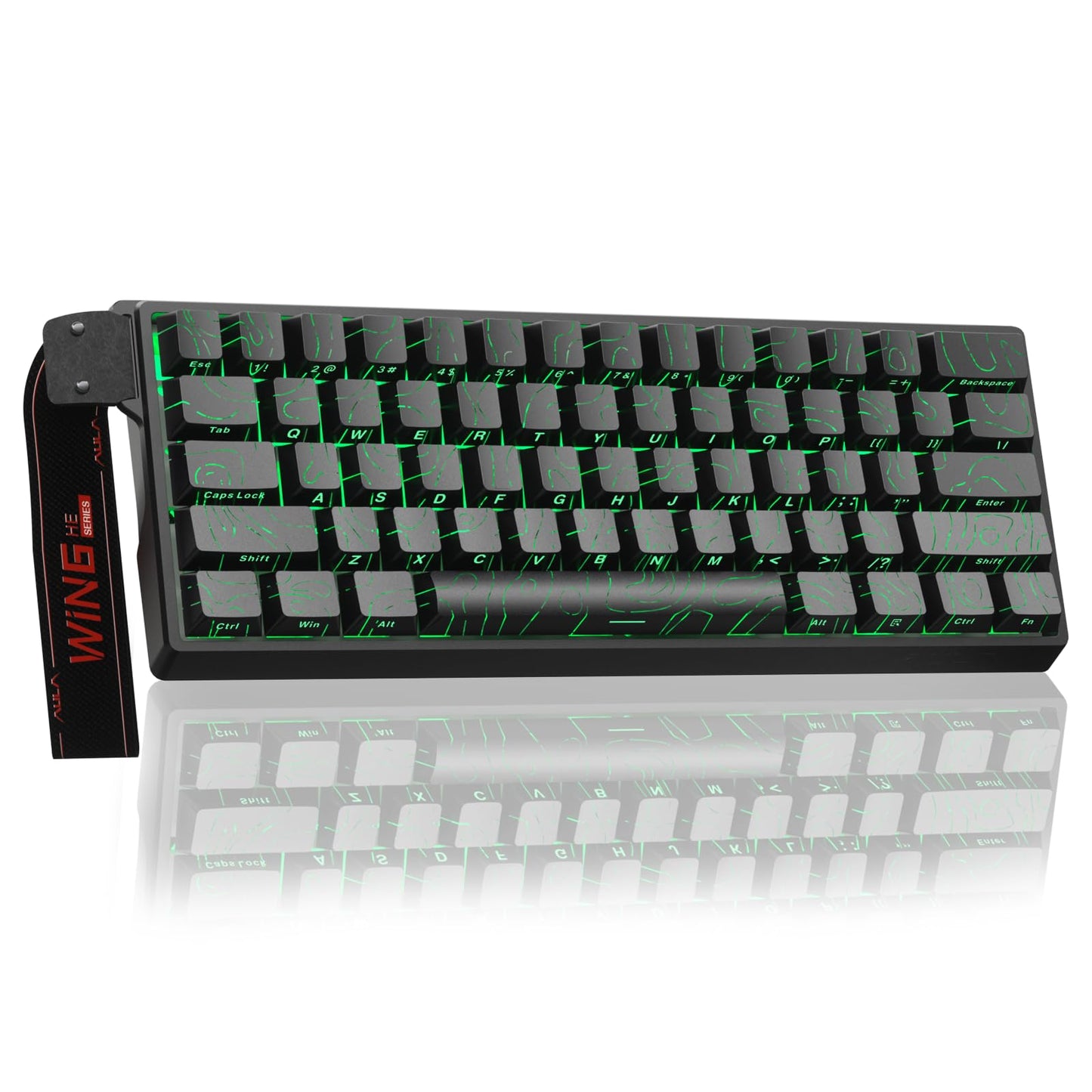 Aula WIN60 HE - 60% Mechanical Gaming Keyboard Wired Hall Effect Magnetic Switch Hot Swappable Adjustable Actuation RT Mode 8000 Hz Polling Rate RGB Keyboard 60 Percent Compact Design for PC