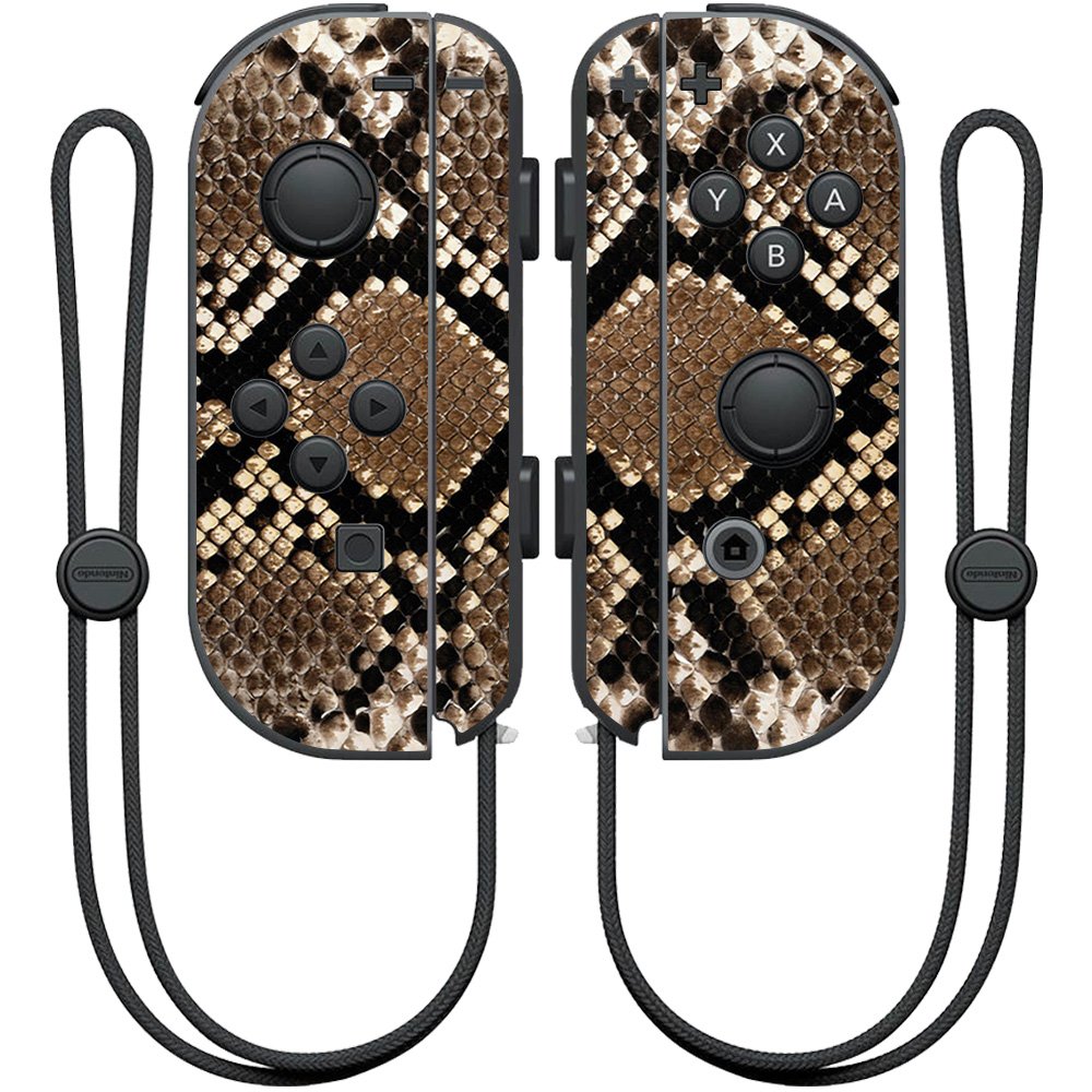 MightySkins Skin Compatible with Nintendo Joy-Con Controller wrap Cover Sticker Skins Rattler