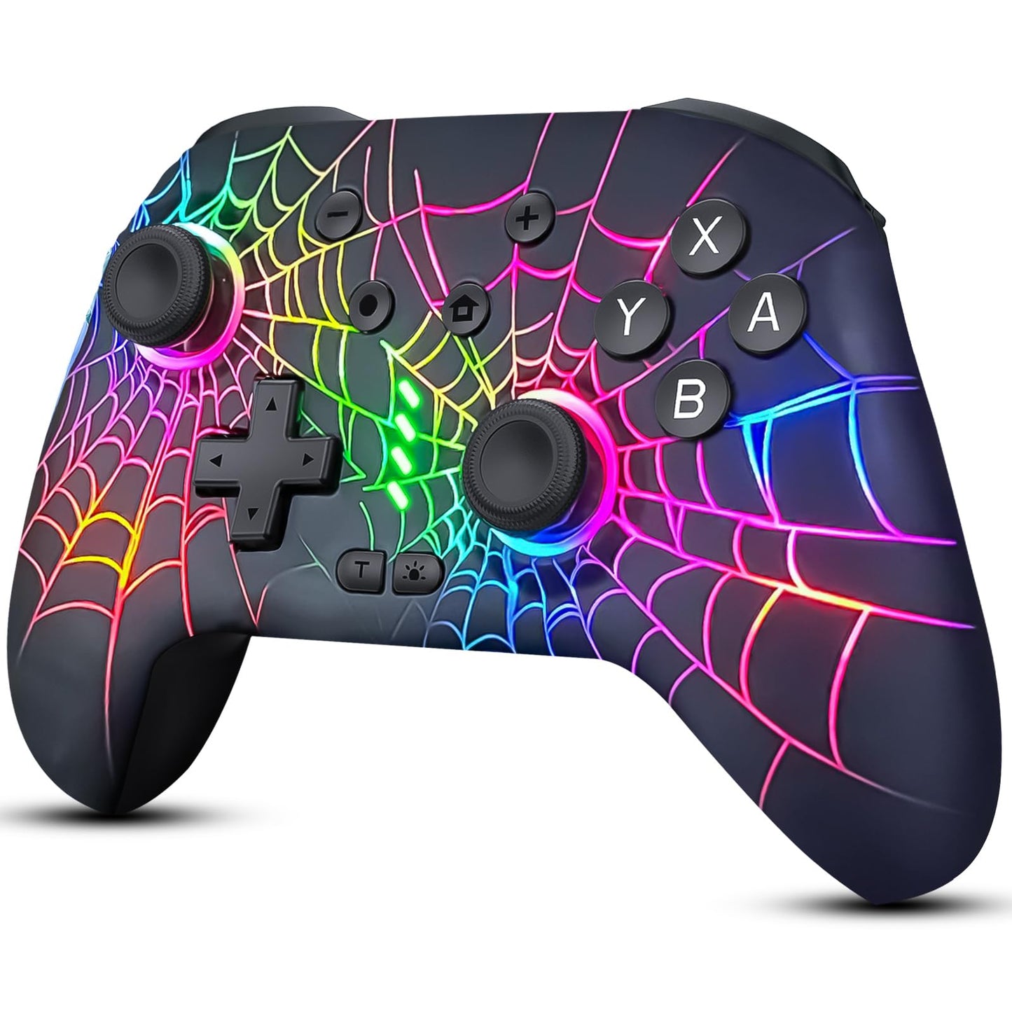 Switch Controller Wireless Pro Controller Compatible with Nitendo Switch/Switch 2/Switch Lite/Switch OLED Switch Controller Pro Rechargeable Switch Remote Gamepad with 6-Axis Gyro 10 LED Light