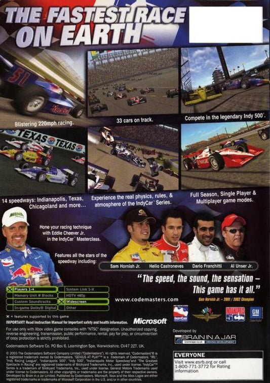ACTIVISION IndyCar Series - Model 767649400591 Racing Game