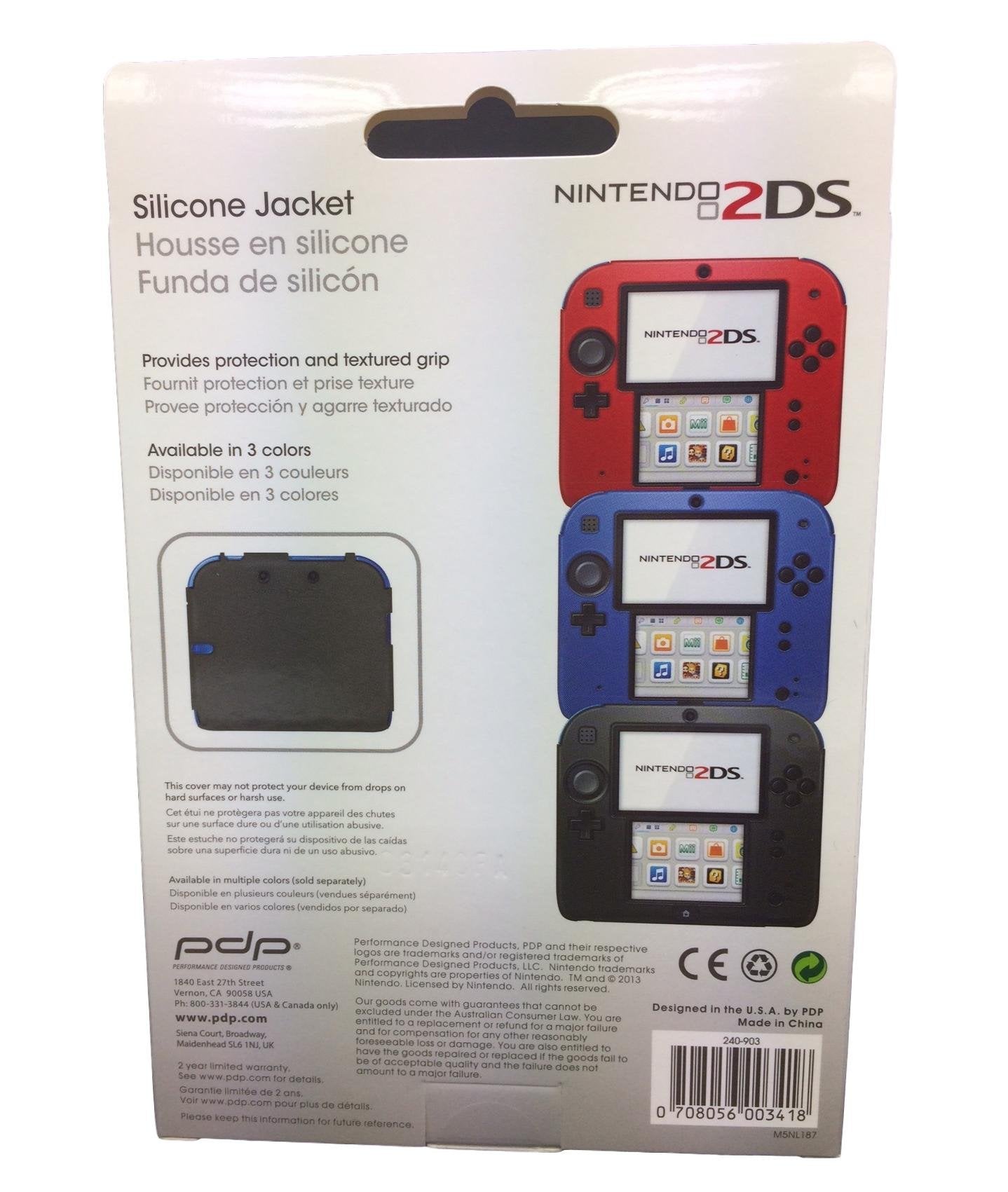 PdP Silicone Case/Cover for Nintendo 2DS (Black)