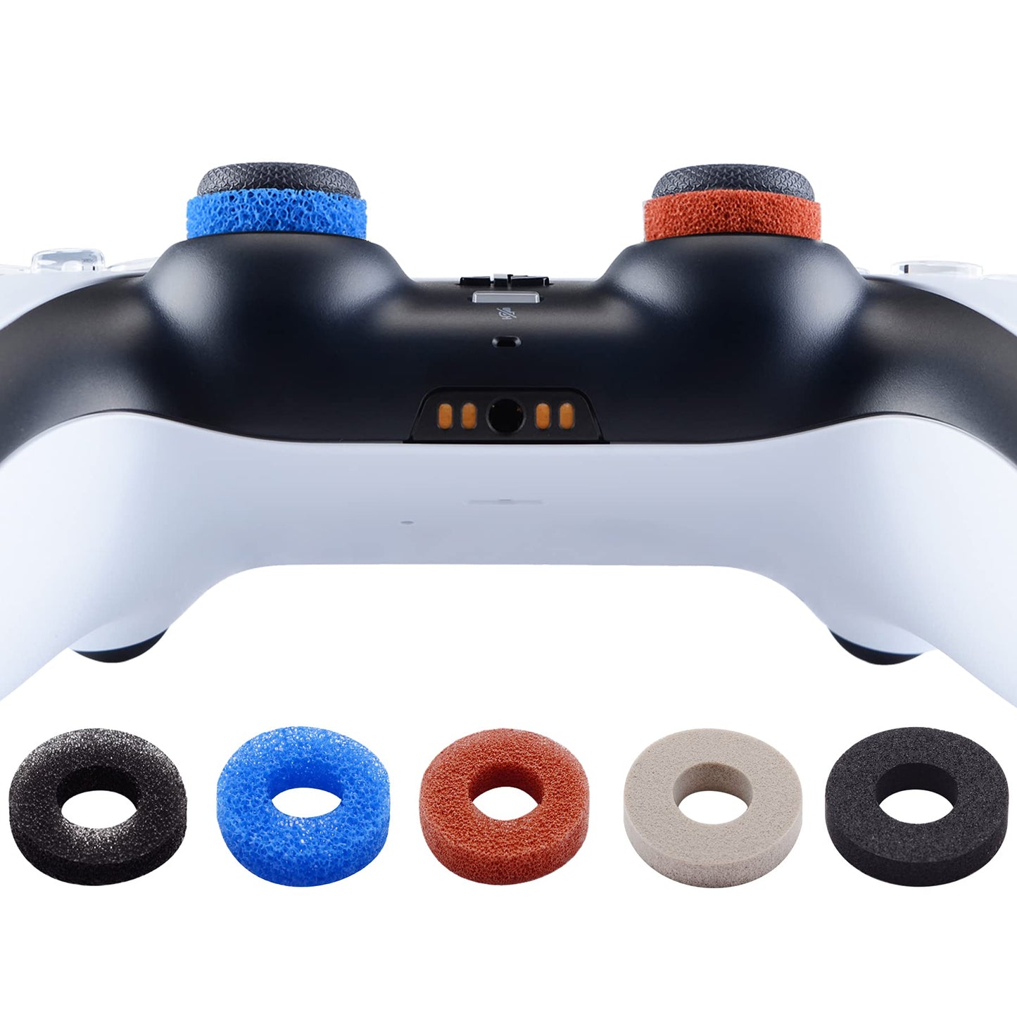 PlayVital Precision Rings for PS5 Xbox Series X/S PS4 Xbox One Switch 2 Pro - 10 Pack Aim Assist Joystick Rings 3 Resistance Levels 5 Colors for FPS Games & Motion Control