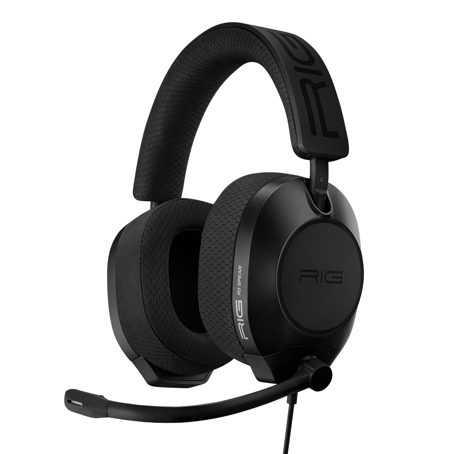RIG R5 Spear PRO HC Multiplatform Wired Gaming Headset for PS5 PS4 Xbox Series X|S Nintendo Switch/Switch 2 PC - 40mm Graphene Drivers Dolby Atmos 3D Audio Flip-to-Mute Mic Memory Foam 3.5mm