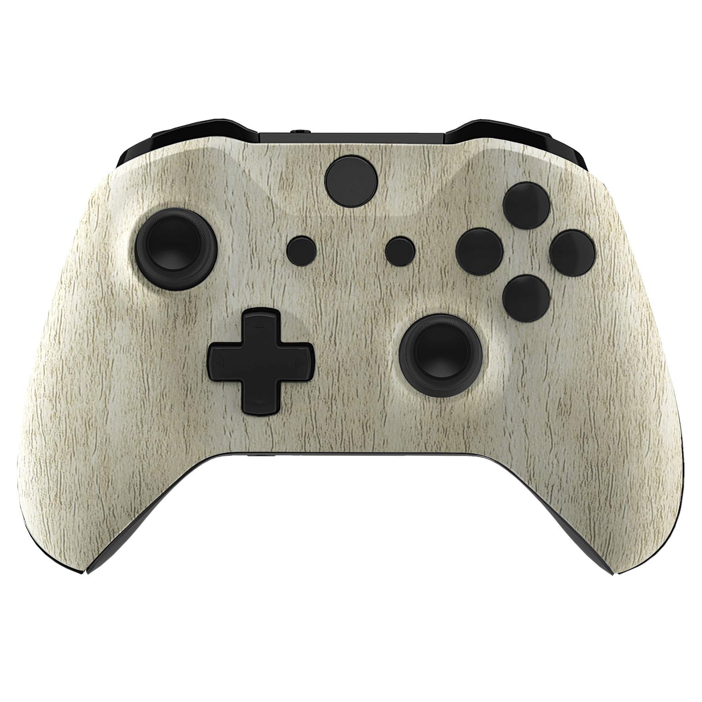 eXtremeRate Pine Wood Grain Patterned Front Housing Shell Faceplate for Xbox One S & Xbox One X Controller Model 1708 - Controller NOT Included