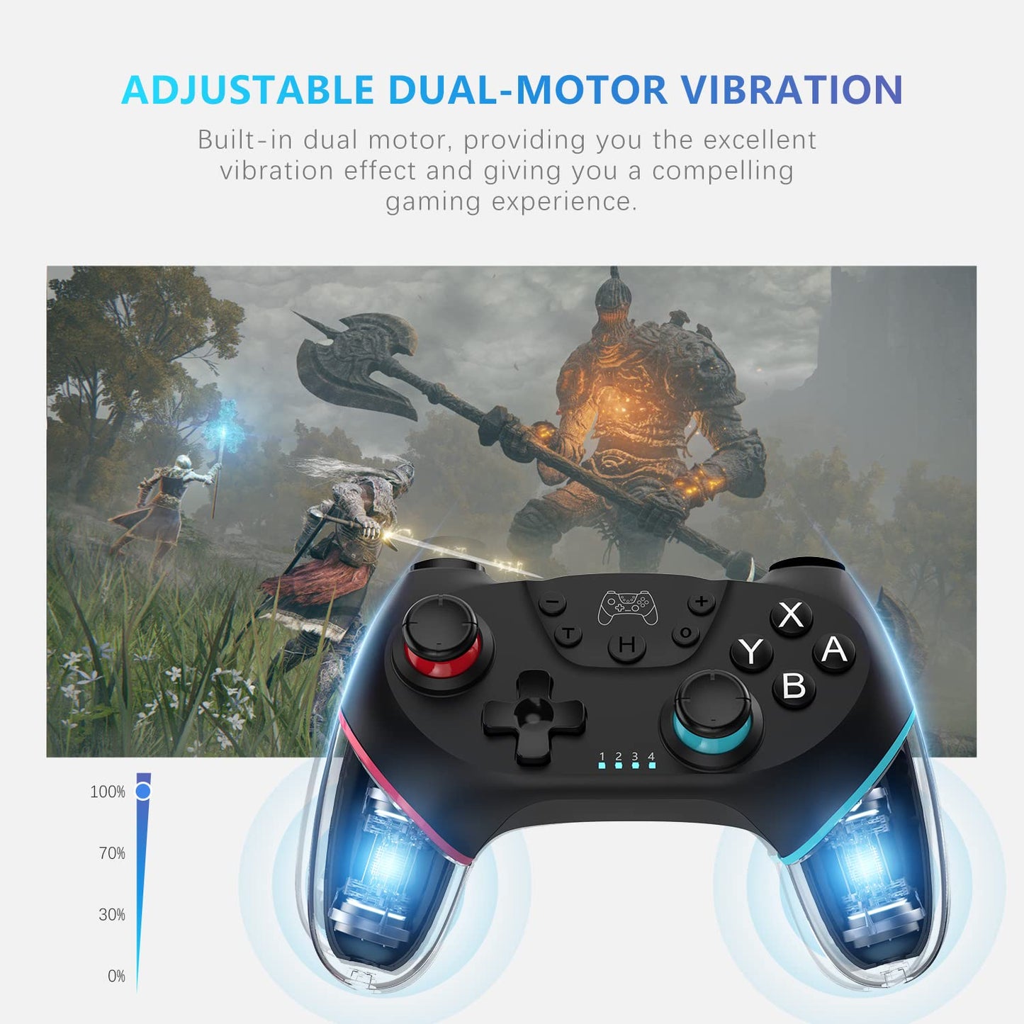 Deepdawn Wireless Pro Controller for Nintendo Switch - Programmable Gamepad Joystick, 2023 Upgraded Version