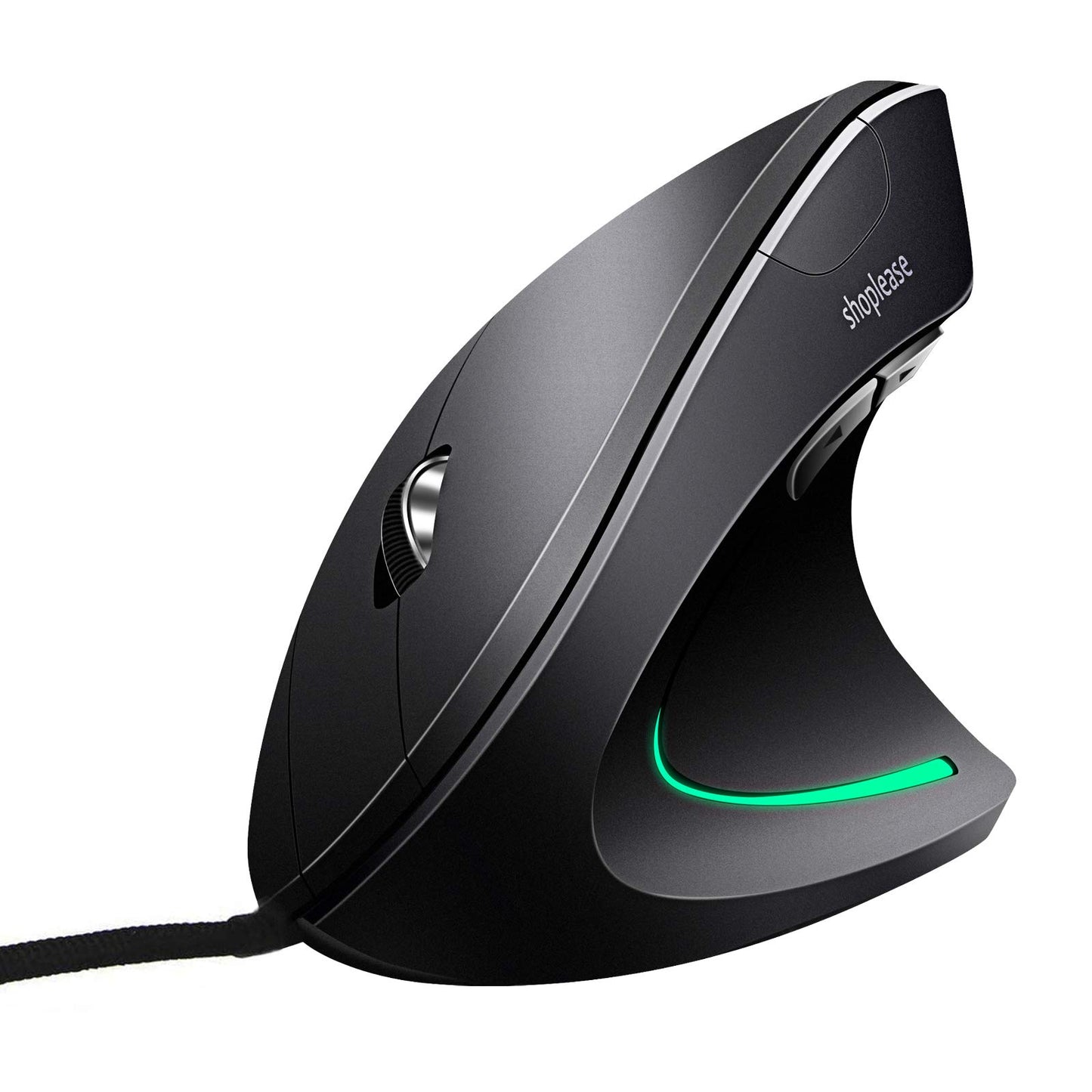 shoplease Wired Vertical Mouse Optical Ergonomic Mouse with 4 Adjustable 800/1200/2000/3200 5 Buttons USB Computer Mouse playter for Large and Medium Sized Hands