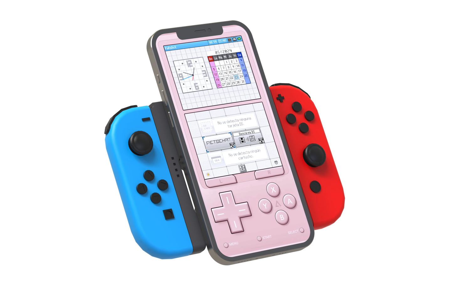 TEGRUP Joy-Con Charger Grip with Magnetic Phone Mount - Dual Use, Hinge Design, BLACK