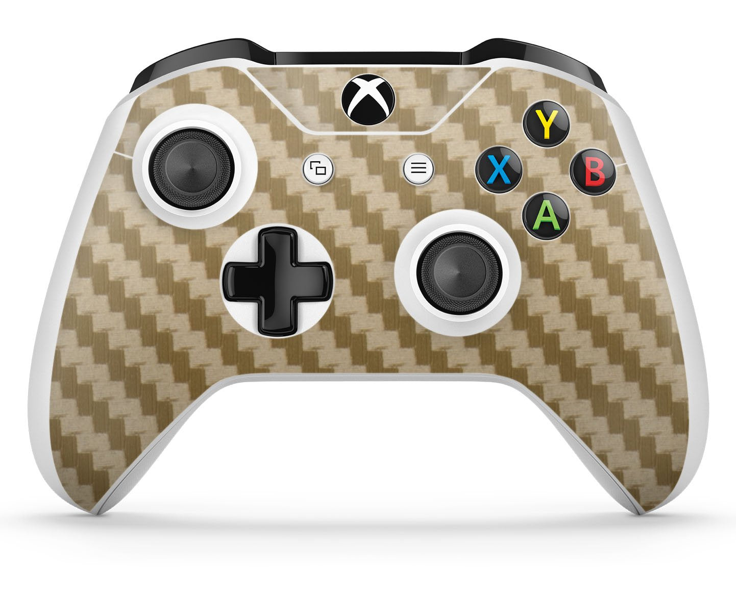 1 x Carbon Gold Compatible with Xbox One S Controller Skins Full Wrap Vinyl Sticker