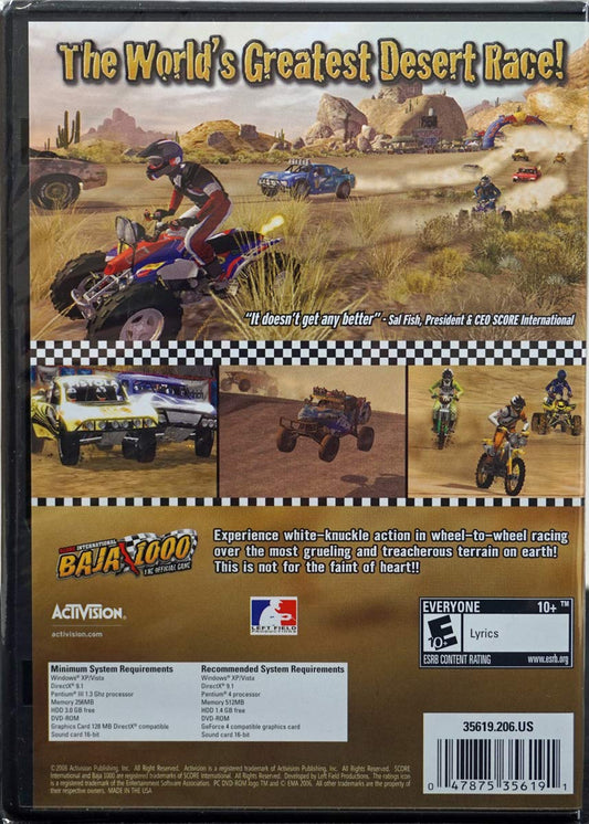 ACTIVISION Score International: BAJA 1000 - PC Game, Model 047875356191