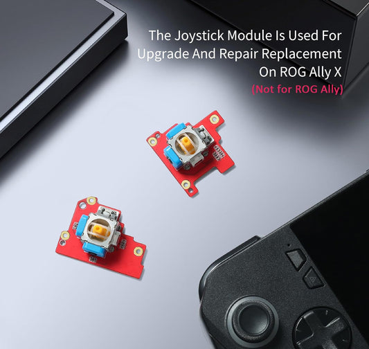 GuliKit Hall Effect Joystick Module for ROG Ally X - Anti Drift Electromagnetic Analog Thumbstick Upgrade - Red