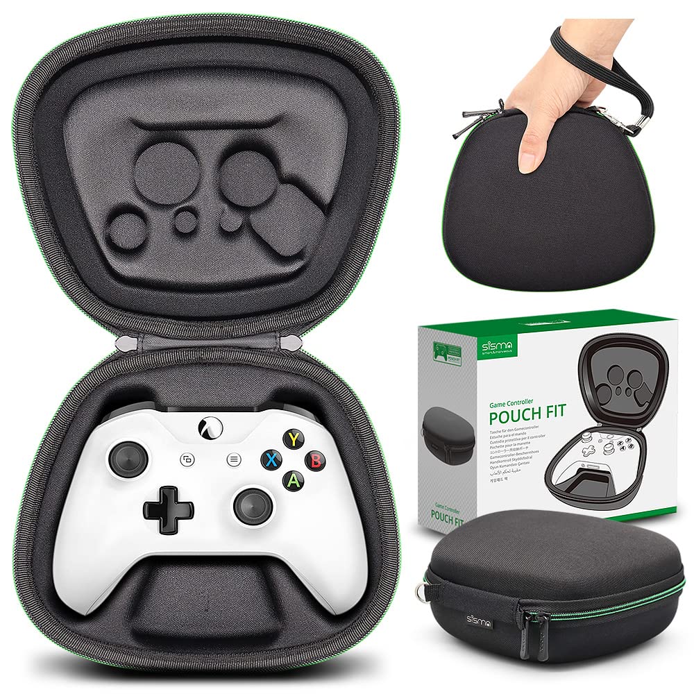 sisma Carry Case Compatible with Xbox One & Series X/S Wireless Controller, Travel Protective Case Controller Holder Storage Bag