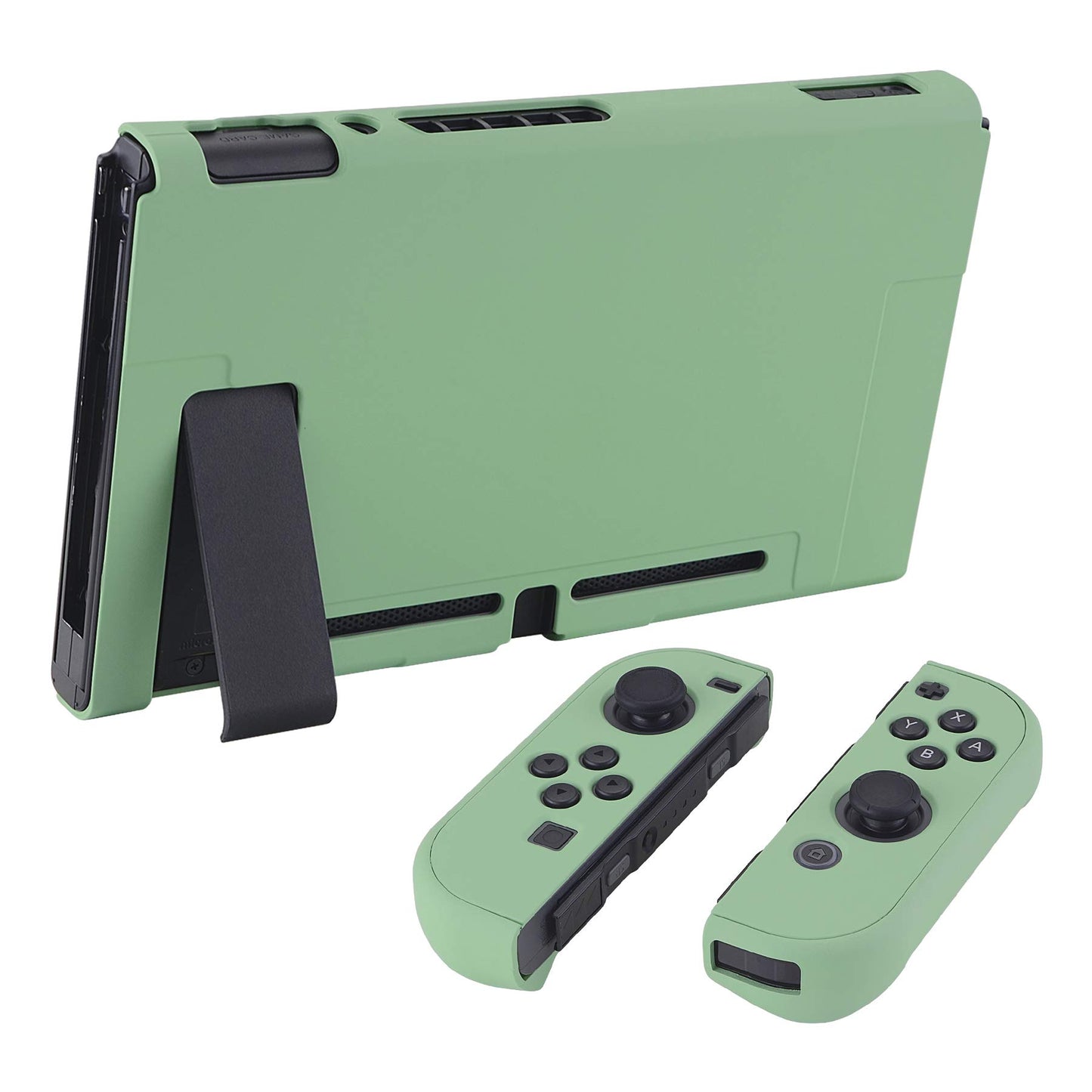 eXtremeRate PlayVital Back Cover for Nintendo Switch - Hard Shell, Customized, Matcha Green, Model NTP339