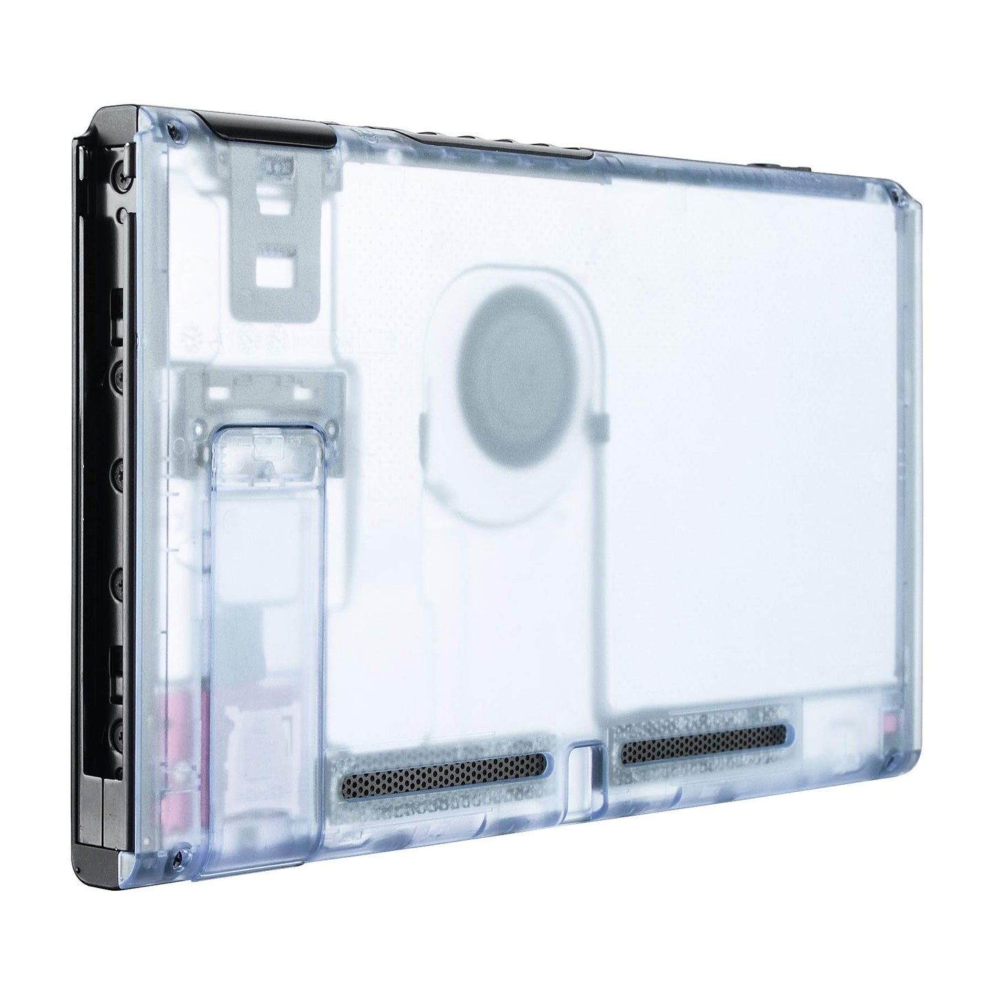eXtremeRate Glacier Blue Console Back Plate DIY Replacement Housing Shell Case for Nintendo Switch Console with Kickstand - JoyCon Shell NOT Included