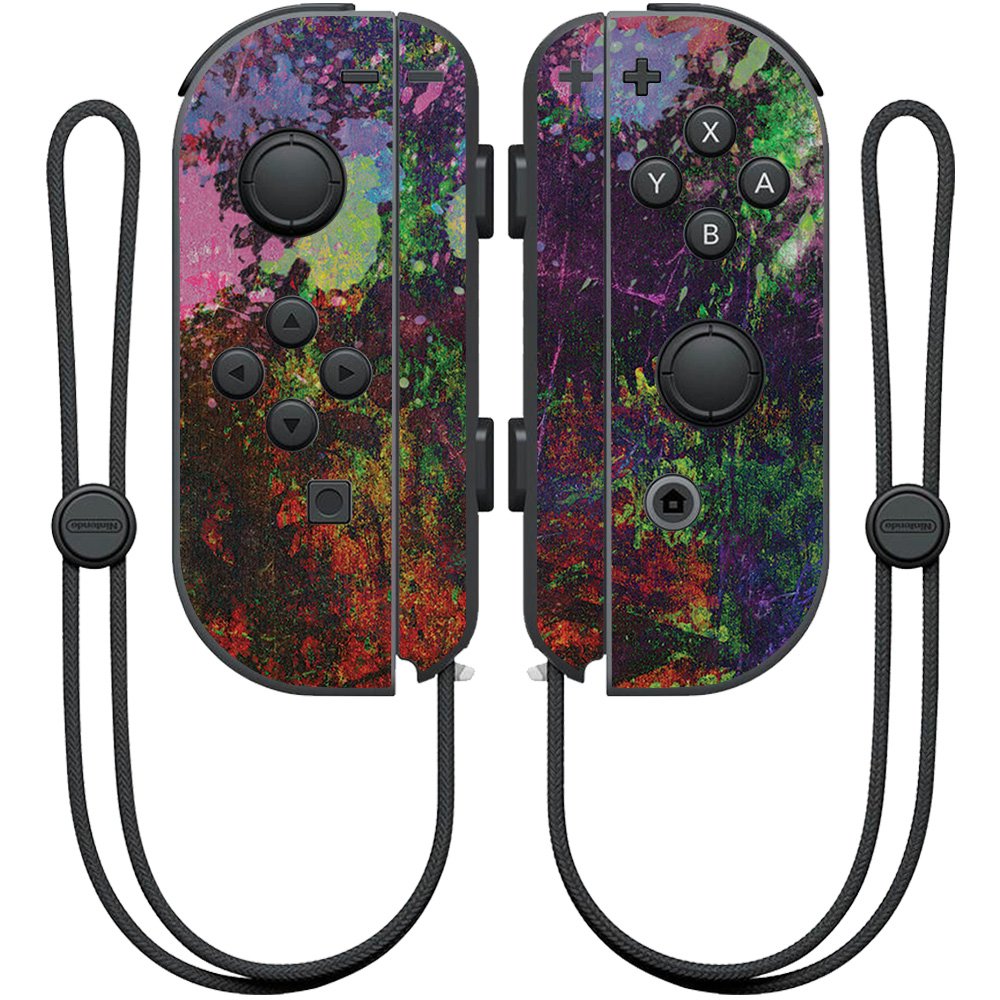 MightySkins Skin Compatible with Nintendo Joy-Con Controller wrap Cover Sticker Skins Paint Drip