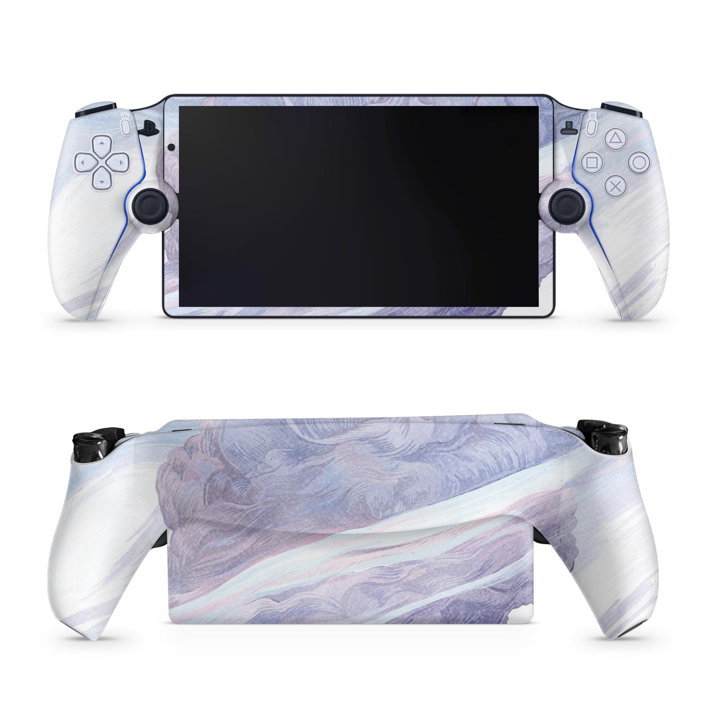 Glossy Glitter Gaming Skin Compatible with PS5 Portal Remote Player - Whirlwind - fine 3M Vinyl Protective Wrap Decal Cover - Easy to Apply | Crafted in The USA by MightySkins