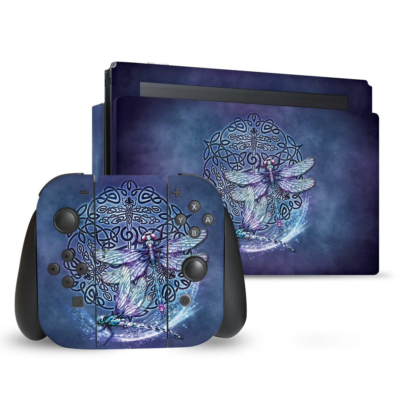 Head Case Designs Officially Licensed Brigid Ashwood Dragonfly Art Mix Vinyl Sticker Gaming Skin Decal Cover Compatible With Nintendo Switch Console & Dock & Joy-Con Controller Bundle