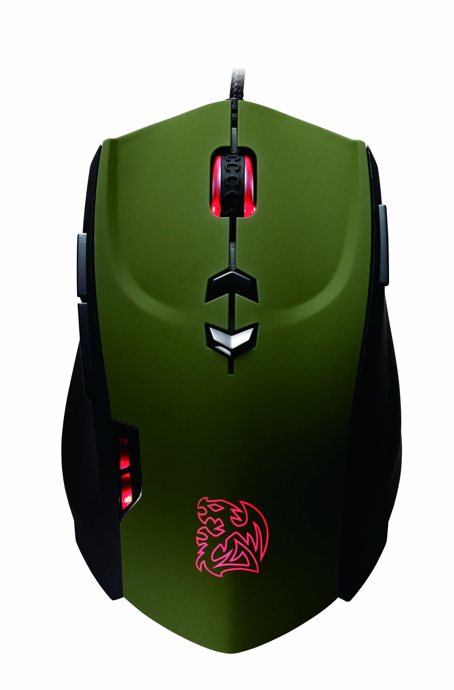 Tt eSPORTS Theron Wired Laser Professional Gaming Mouse, Green (MO-TRN006DTK)