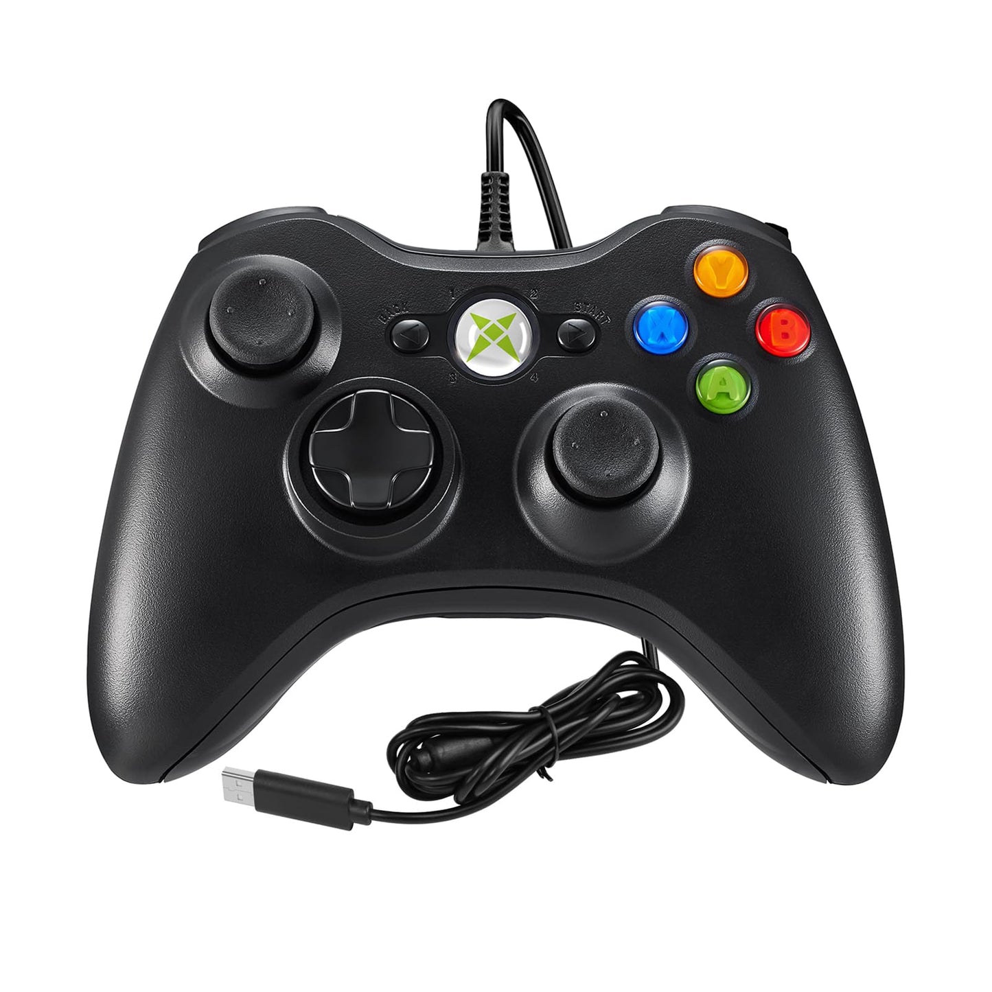 NBCP Wired Controller - Compatible with Xbox 360 Xbox 360 Slim & PC Windows 7/8/10 with Dual Vibration Feedback Ergonomic Design for Gaming