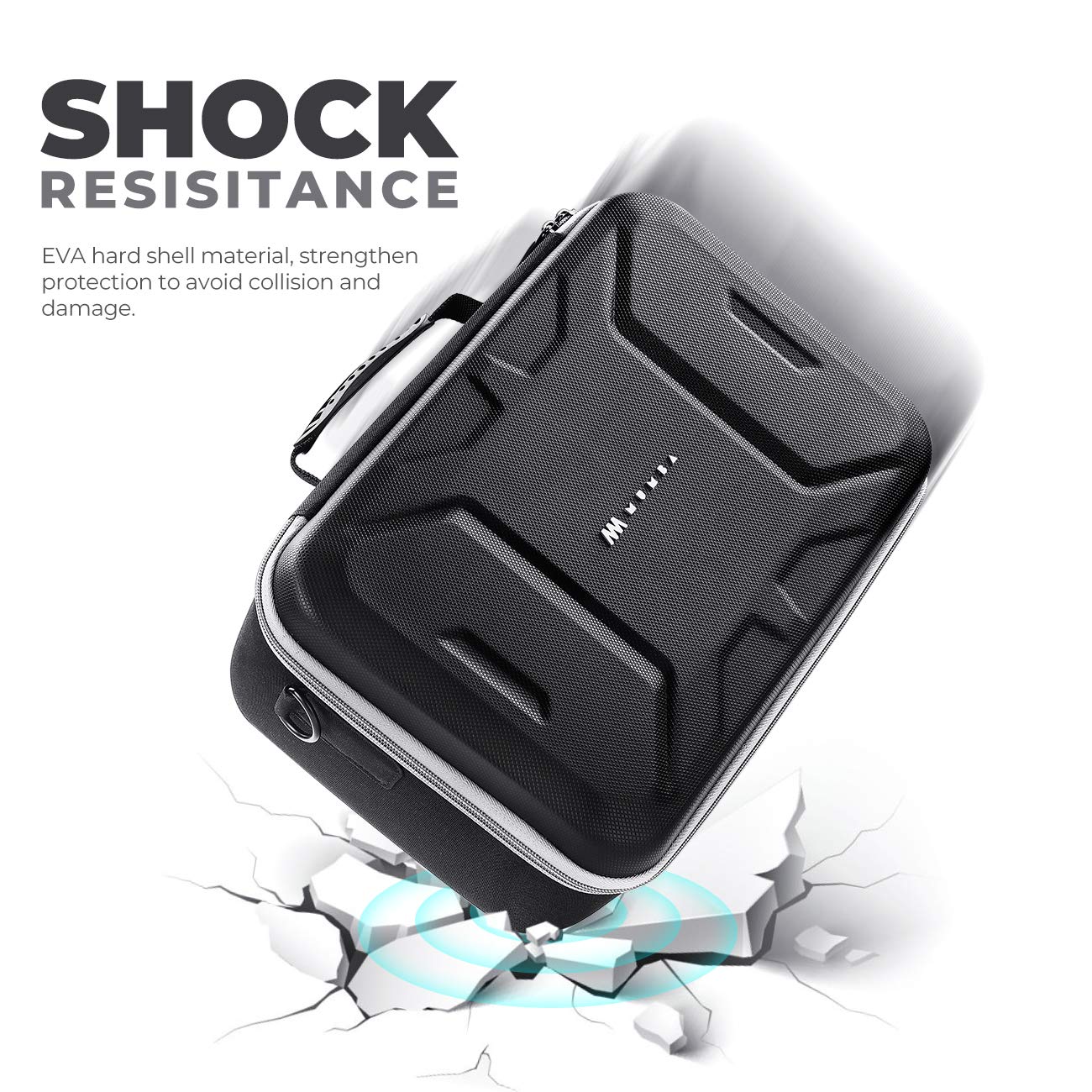 Mumba Deluxe Carrying Case for Nintendo Switch OLED - Large Capacity Storage Pouch, Black, EVA Material, Model Mumba-1