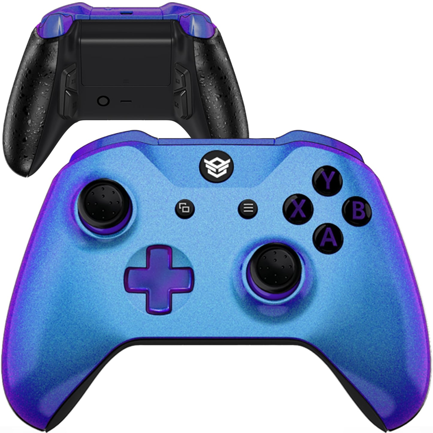 HEXGAMING ULTRA ONE Wireless Controller for Xbox Series X & S for Xbox One for Windows 7/8/10-4 Back Buttons - Hair Triggers - Interchangeable Thumbsticks - 6 Profiles - Chameleon Purple Blue