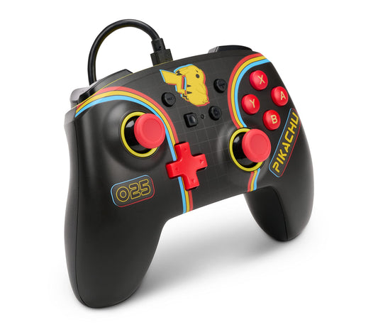 PowerA Enhanced Wired Controller for Nintendo Switch - Pikachu Arcade, Model 1522782-01