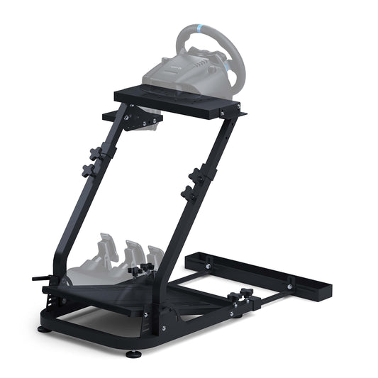 GT OMEGA Classic Wheel Stand for Logitech G923/G29/G920, Thrustmaster T300, Black, Model 5F-OV6H-H6J1