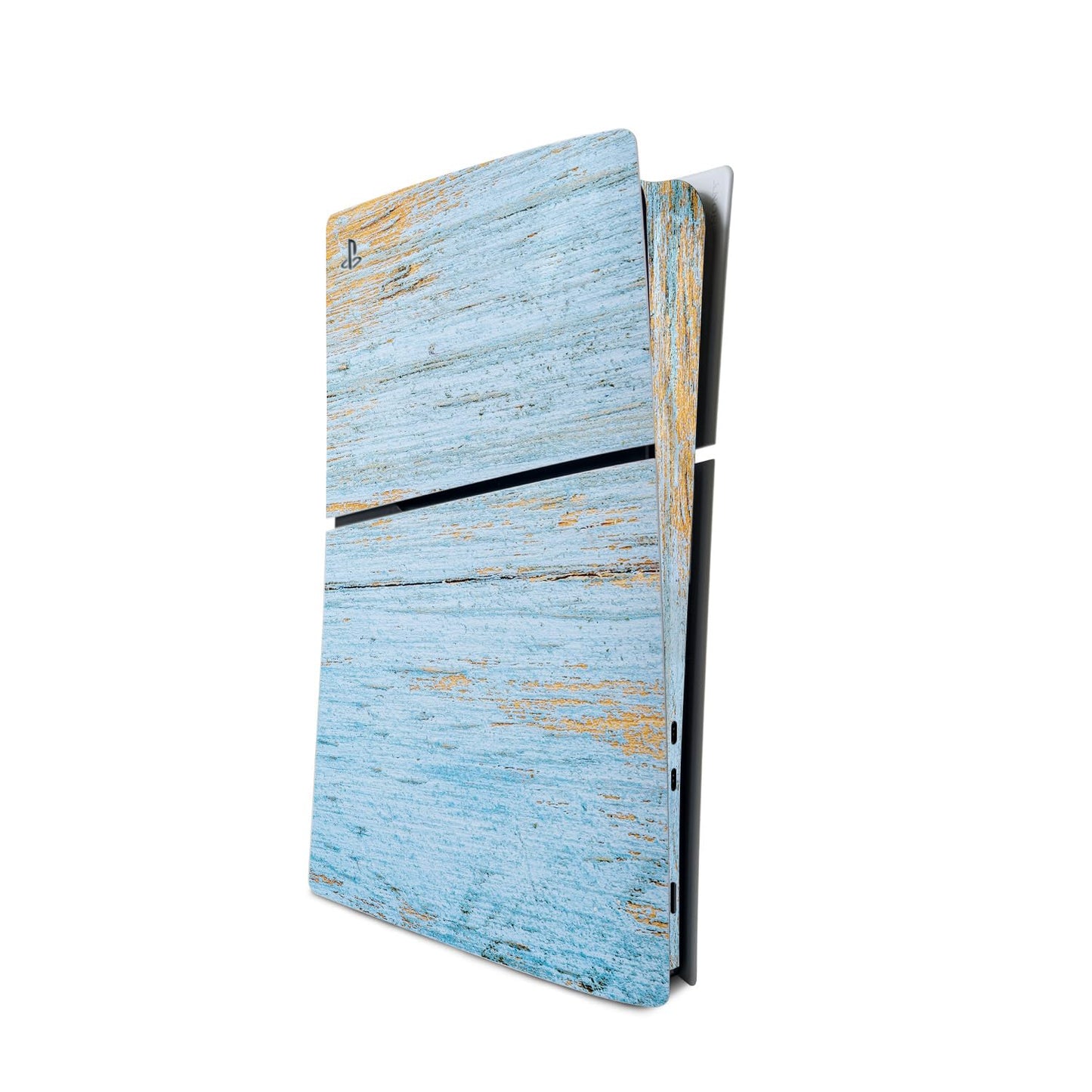 MightySkins Skin Compatible with Playstation 5 Slim Digital Edition Console Only - Distressed Wood | Protective Durable and Unique Vinyl Decal wrap Cover | Easy to Apply | Made in The USA