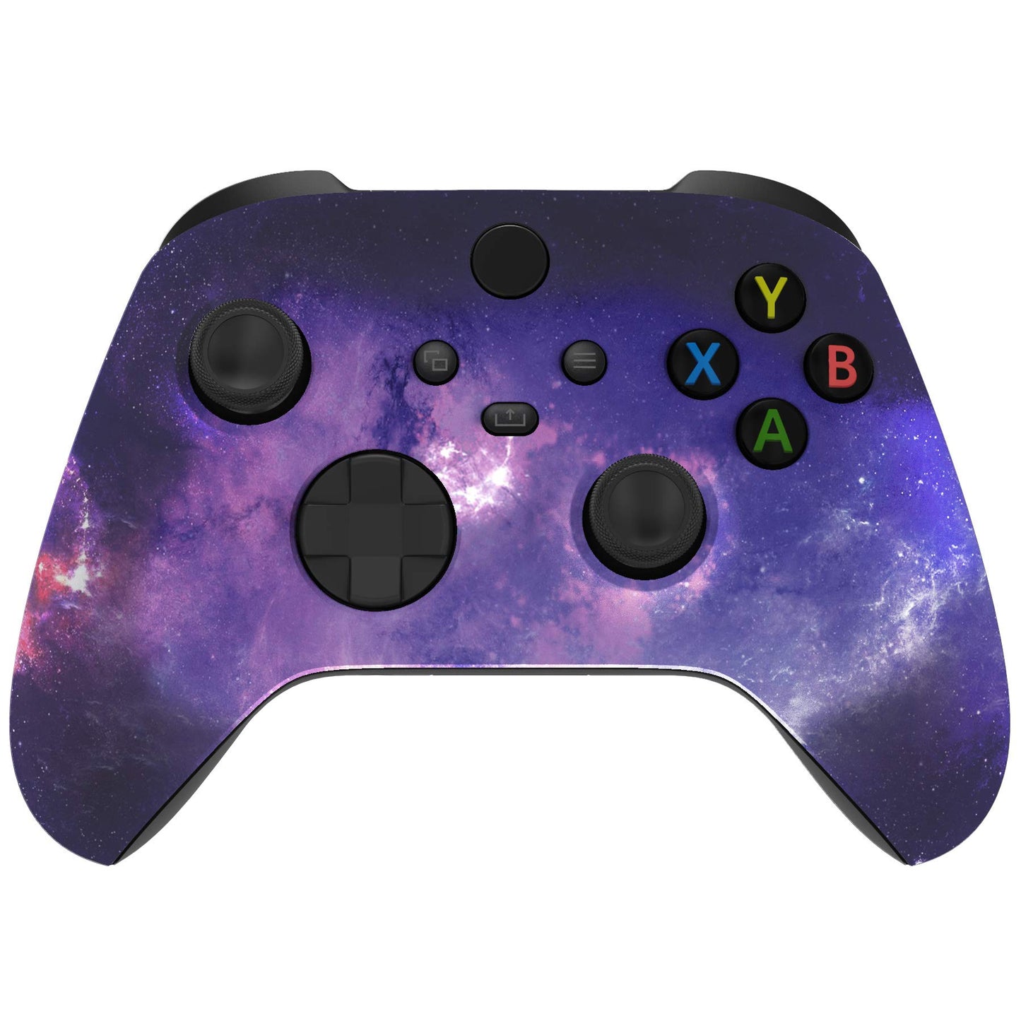 eXtremeRate Custom Shell for Xbox Series X & S Controller, Nebula Galaxy Replacement Cover Front Housing Cover for Xbox Core Con