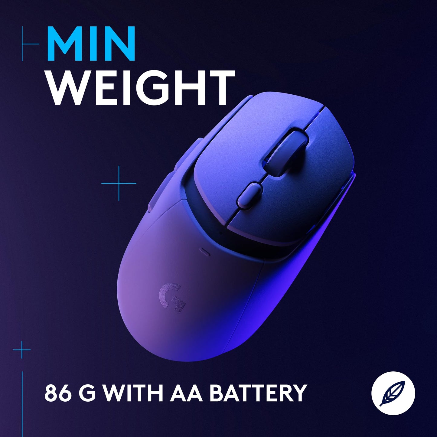 Logitech G309 Lightspeed Wireless Gaming Mouse - Lightweight, Hero 25K Sensor, 6 Buttons, White, One Size, Model 910-007205