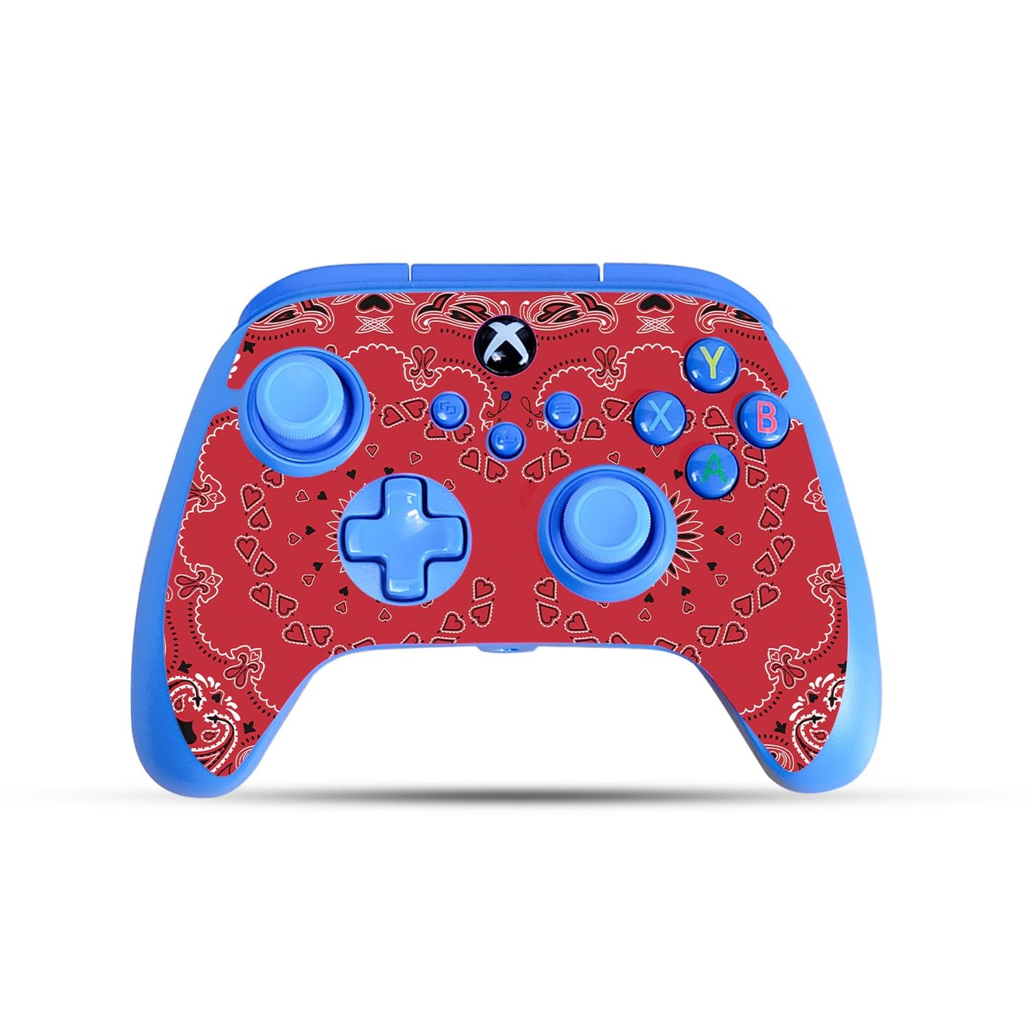Gaming Skin Compatible with PowerA Xbox Series X|S Enhanced Wired Controller - Bandana - Premium 3M Vinyl Protective Wrap Decal Cover - Easy to Apply | Crafted in The USA by MightySkins