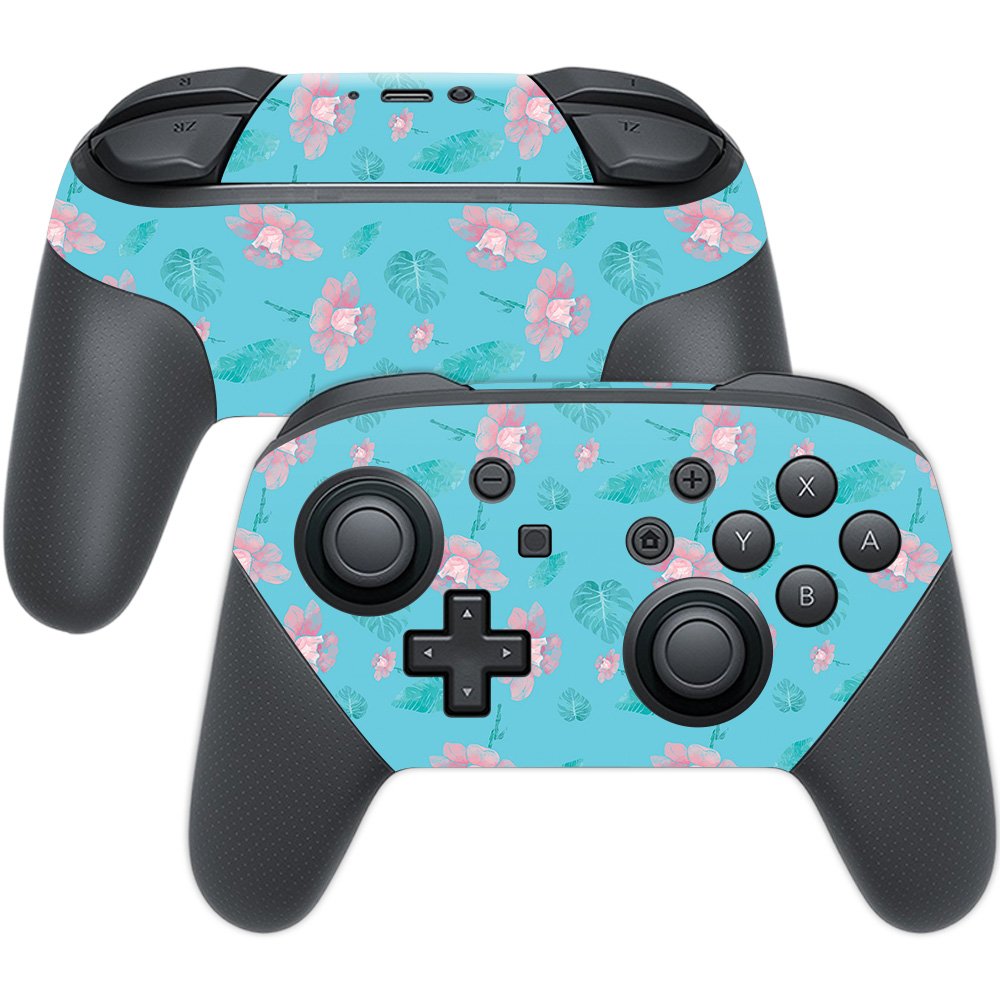 MightySkins Skin Compatible with Nintendo Switch Pro Controller - Watercolor White | Protective, Durable, and Unique Vinyl wrap