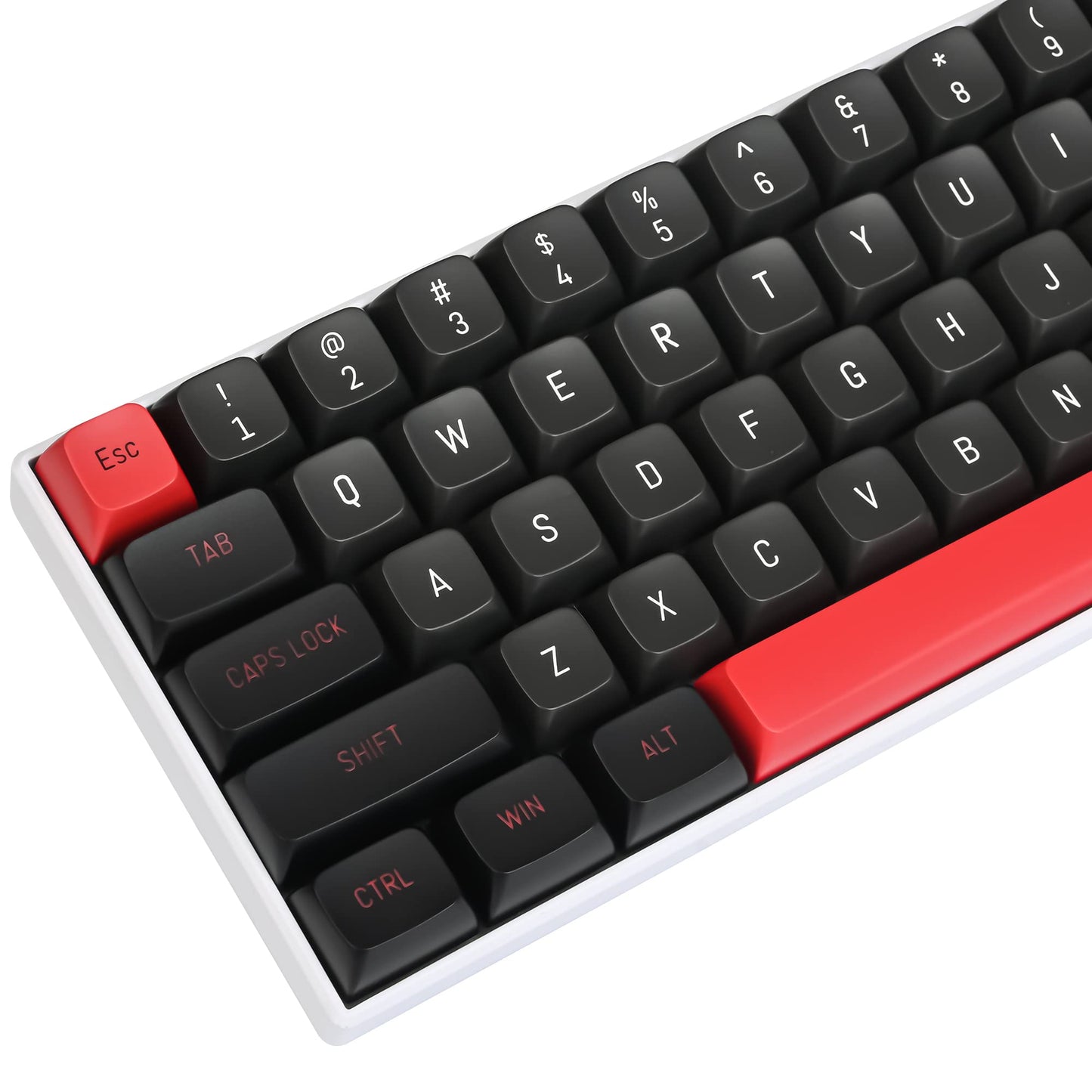 Guffercty kred 160 Keys CSA Keycap PBT Double-Shot Ball Shape Custom Keycaps Set with 6.25u/7u Spacebar for Cherry MX Gateron Kailh Switches (Evil Dolch)