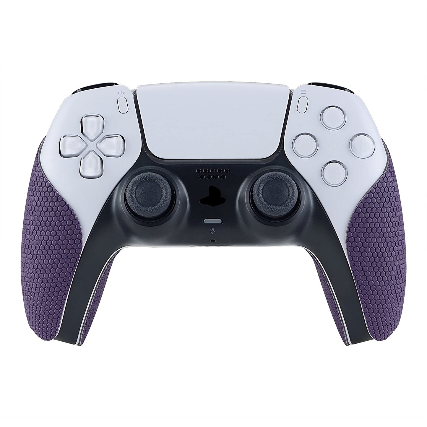 eXtremeRate PlayVital Purple Anti-Skid Sweat-Absorbent Controller Grip for ps5 Controller Professional Textured Soft Rubber Pads Handle Grips for ps5 Controller