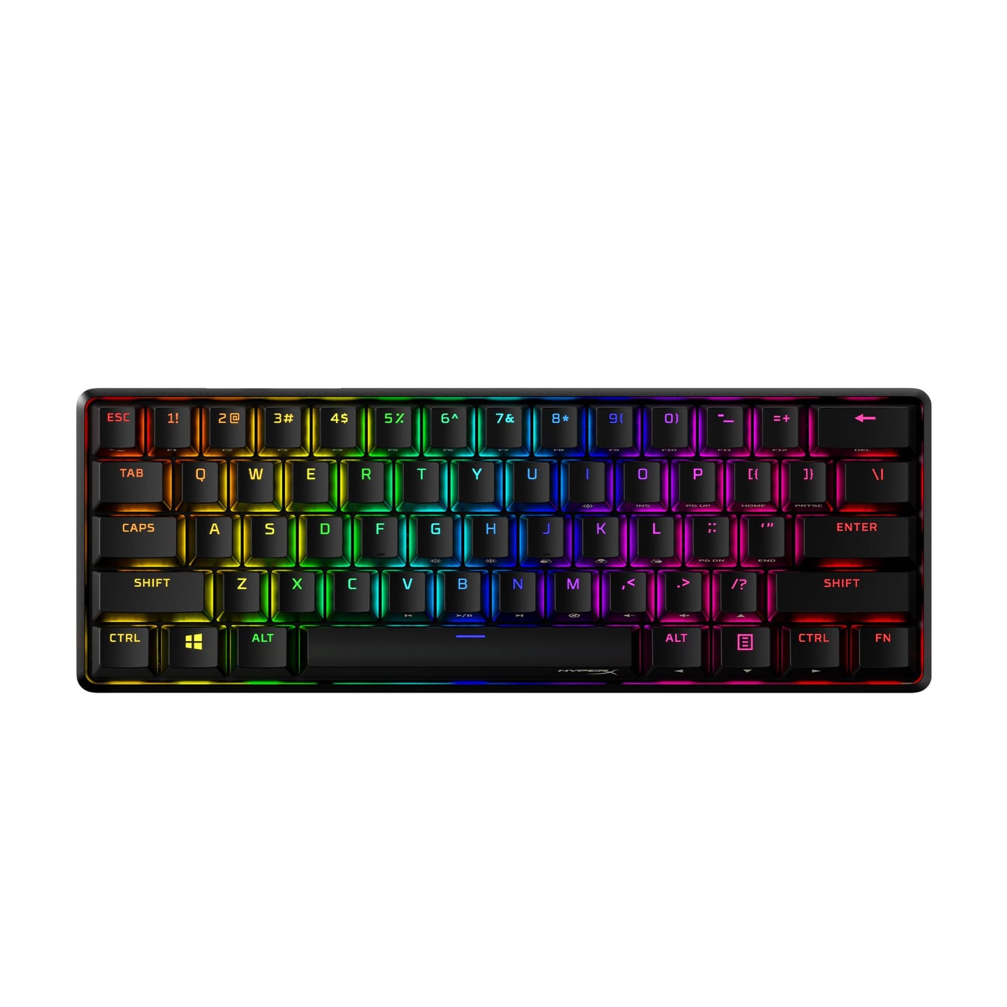 HyperX Alloy Origins 60 - Mechanical Gaming Keyboard - Ultra Compact 60% Form Factor - Tactile Aqua Switch - Double Shot PBT Key