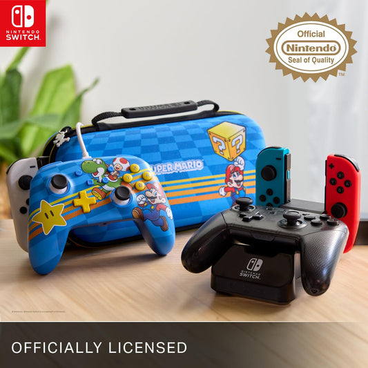 PowerA Wireless Controller for Nintendo Switch - Midnight, AA Battery Powered, Officially Licensed by Nintendo