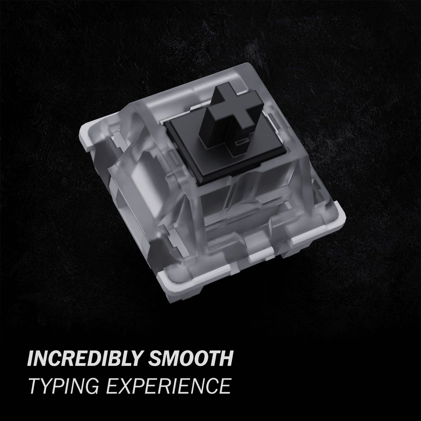 GATERON KS-9 RGB Mechanical Key Switches - Clear Top, 65 Pcs, Black