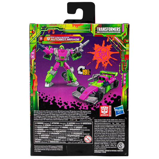 Hasbro Transformers Legacy Deluxe Class Action Figure G2 Autobot Mirage 14 cm - Black, Model F7513