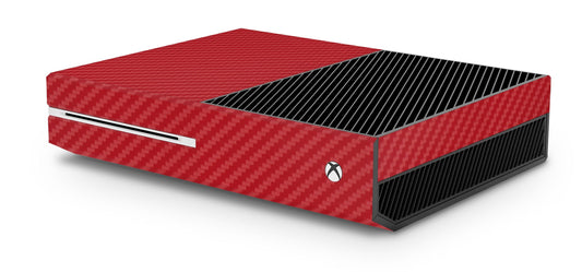 giZmoZ n gadgetZ GNG Carbon Red Xbox One Console Skin Decal Sticker + 2 Controller Skins, Vinyl Material