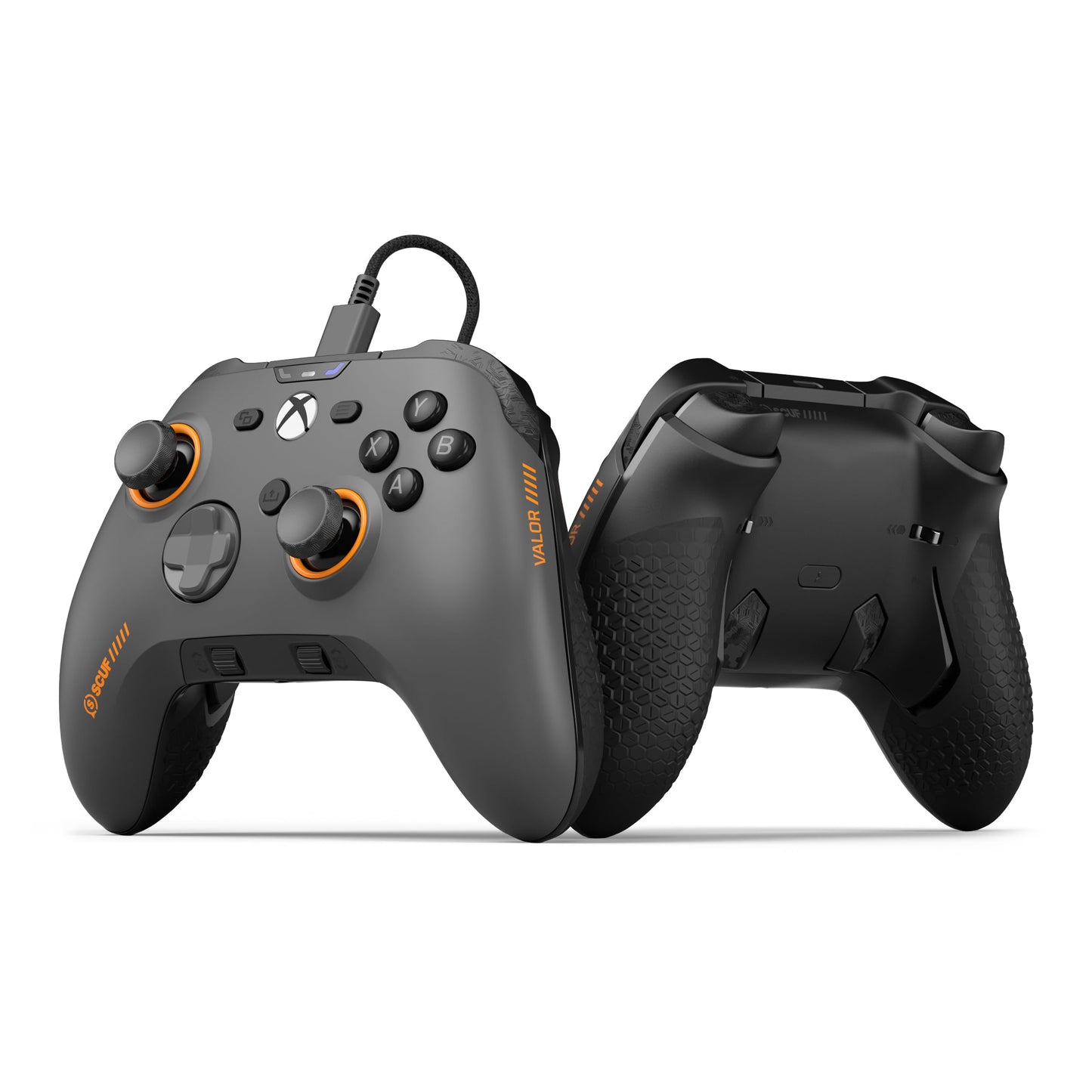 SCUF VALOR PRO Wired Performance Xbox Controller - Customizable Back Paddles Instant Triggers Hall Effect Thumbsticks Audio Controls Xbox Series X|S Xbox One Windows PC - Steel Gray
