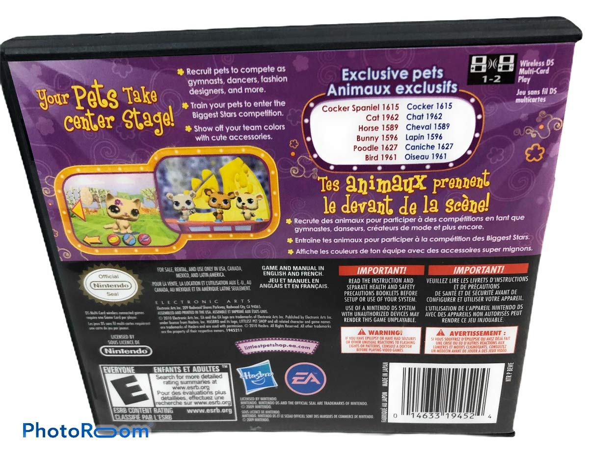 Electronic Arts Littlest Pet Shop 3 Biggest Stars Nintendo DS Game - Purple Team Model 19452
