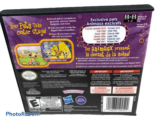 Electronic Arts Littlest Pet Shop 3 Biggest Stars Nintendo DS Game - Purple Team Model 19452