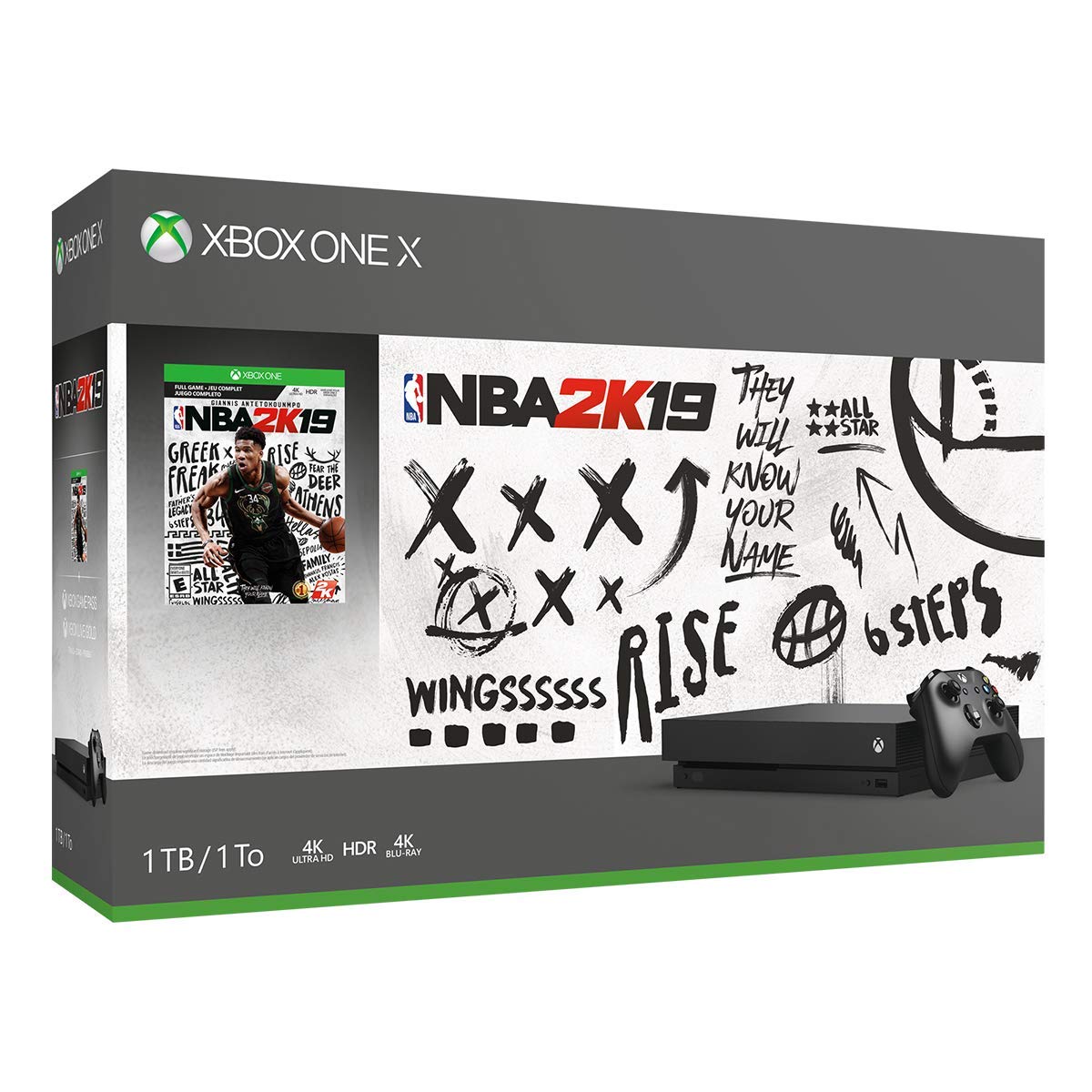 Xbox One X 1TB Console - NBA 2K19 Bundle (Renewed)