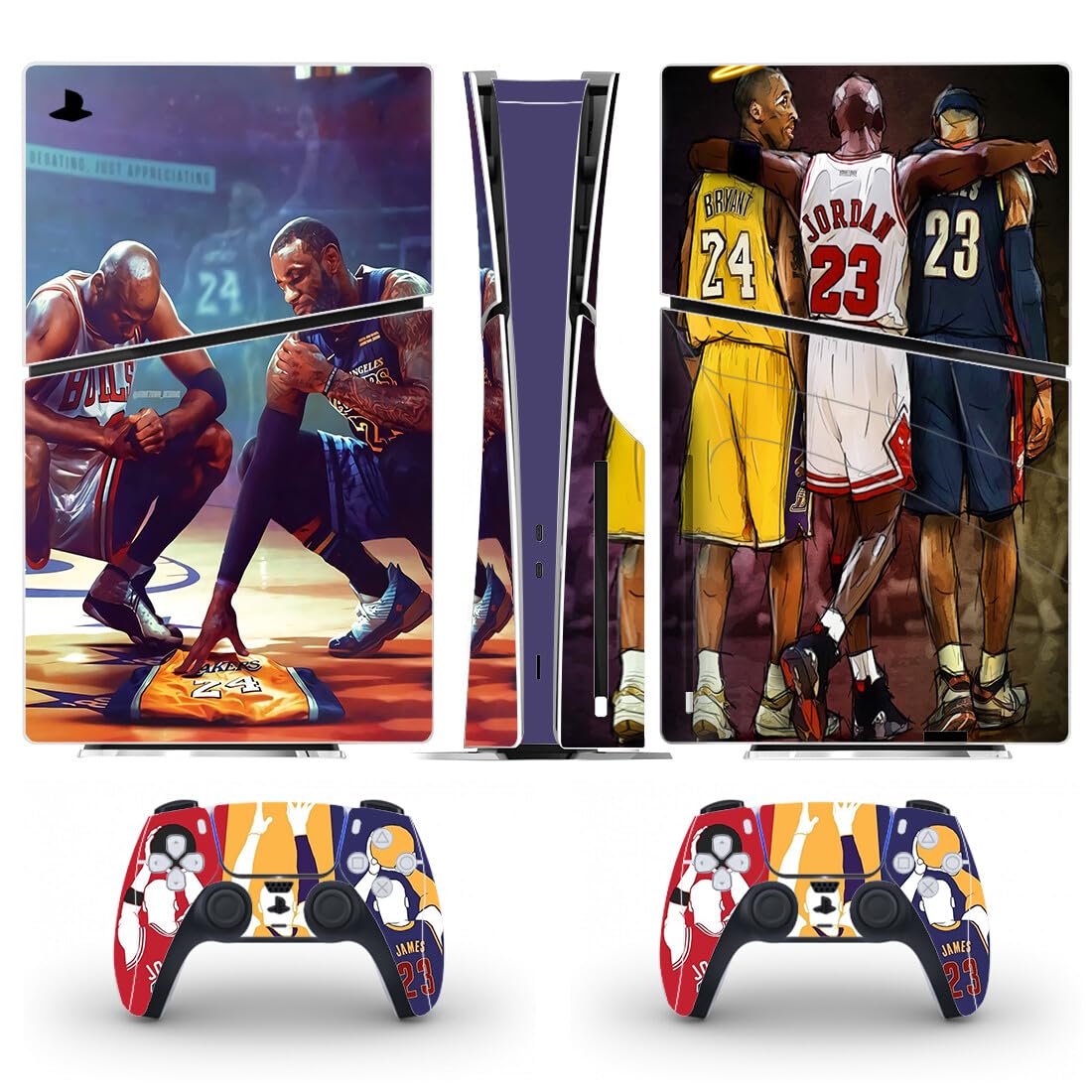 PEYANZ Vinyl Skin Compatible with PS5 Slim (Disk Edition) | HD Print Scratch Resistant Bubble-Free Application