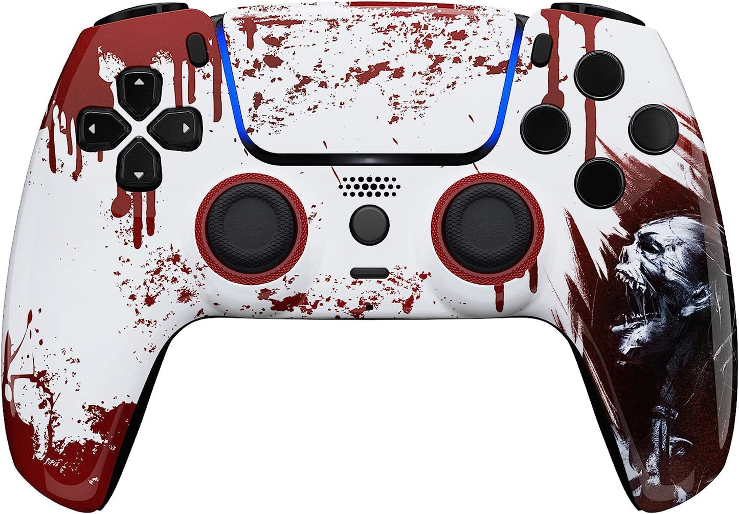 Custom Controllerzz Wireless Controller Compatible with PS5 - Multiple Designs Available (PS5 Bloody Zombie)