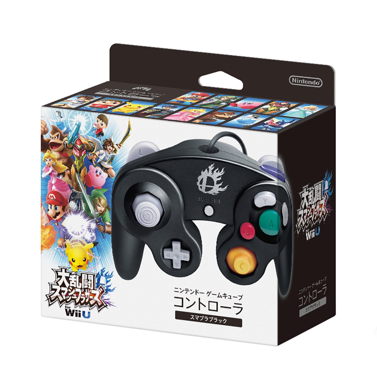 Nintendo Super Smash Bros. GameCube Controller - Black, Model DOL-A-CKB(JPN)