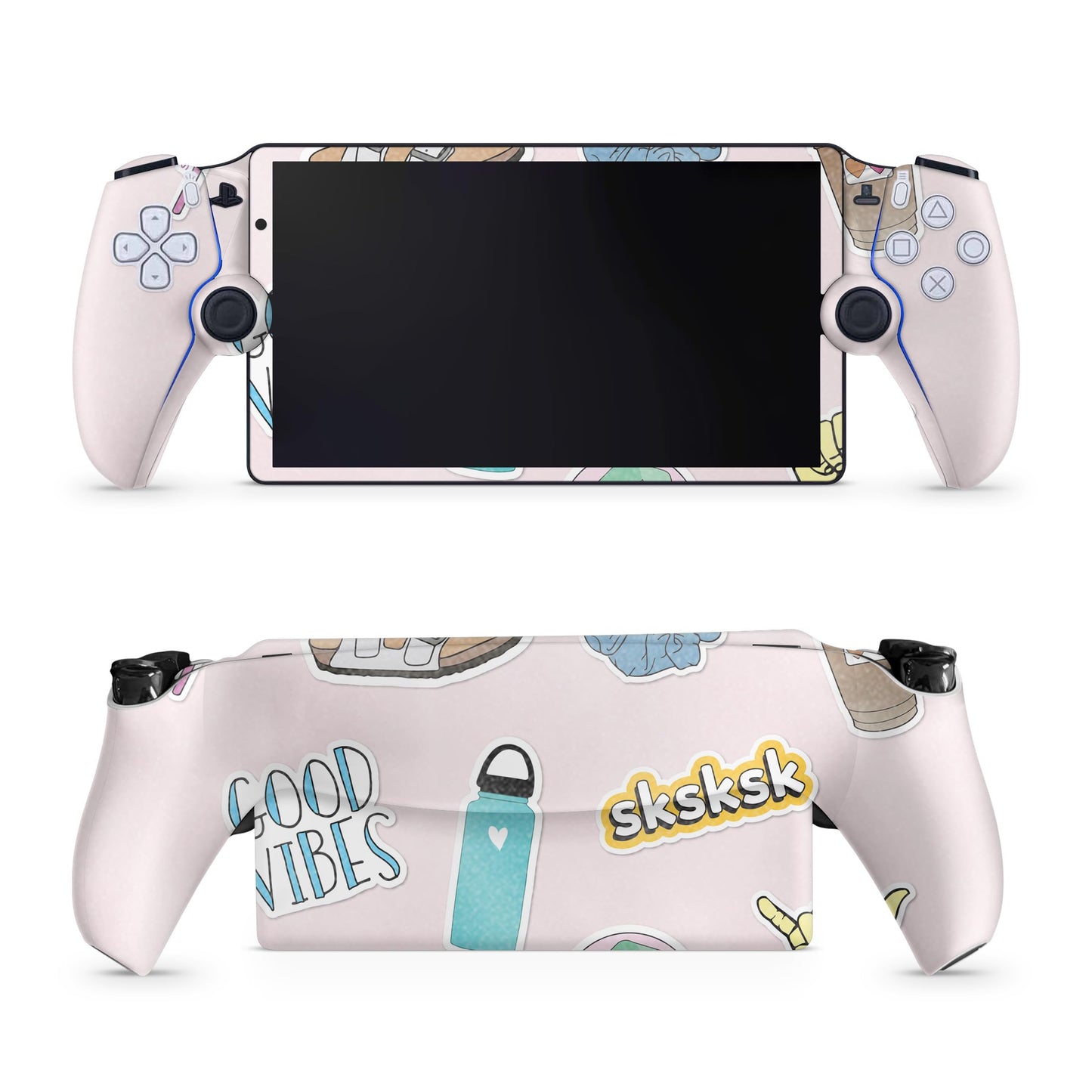 Glossy Glitter Gaming Skin Compatible with PS5 Portal Remote Player - VSCO1 - fine 3M Vinyl Protective Wrap Decal Cover - Easy to Apply | Crafted in The USA by MightySkins