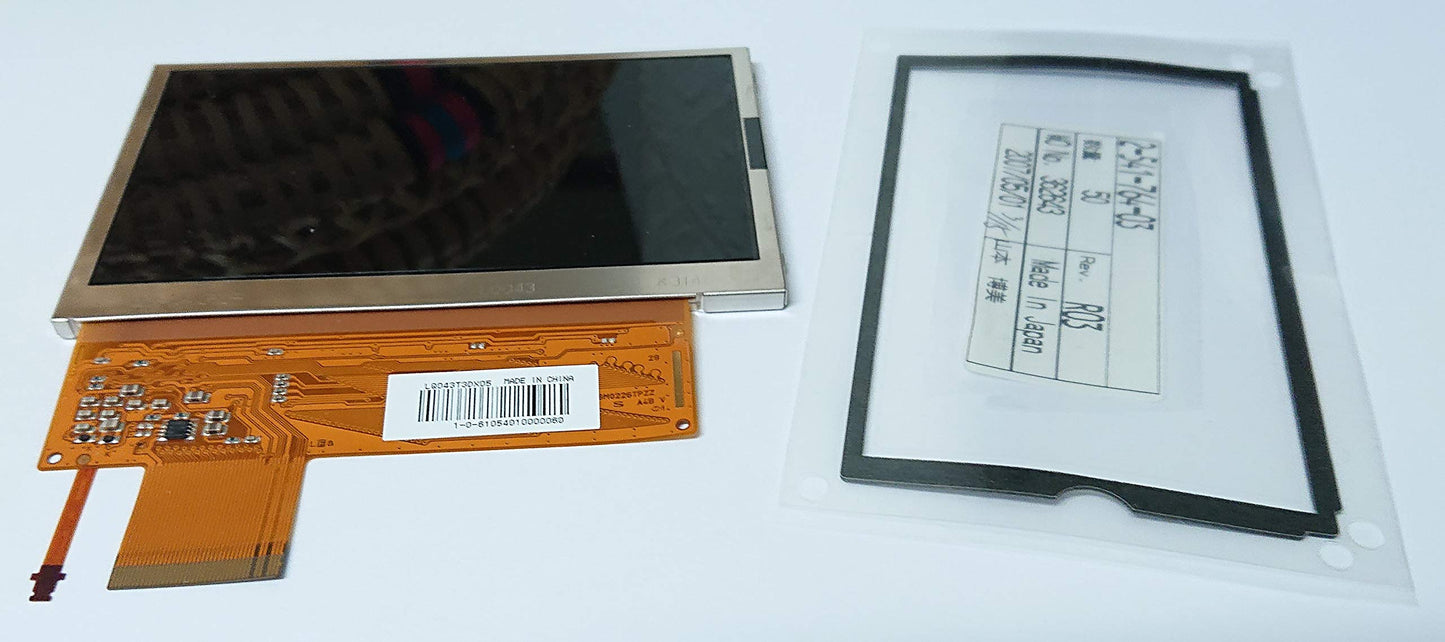 TOTALCONSOLE LCD Screen Replacement for PSP 1000 1001 Series w/Backlight & Cushion Gasket Sony OEM Original Silver (TC-95222)